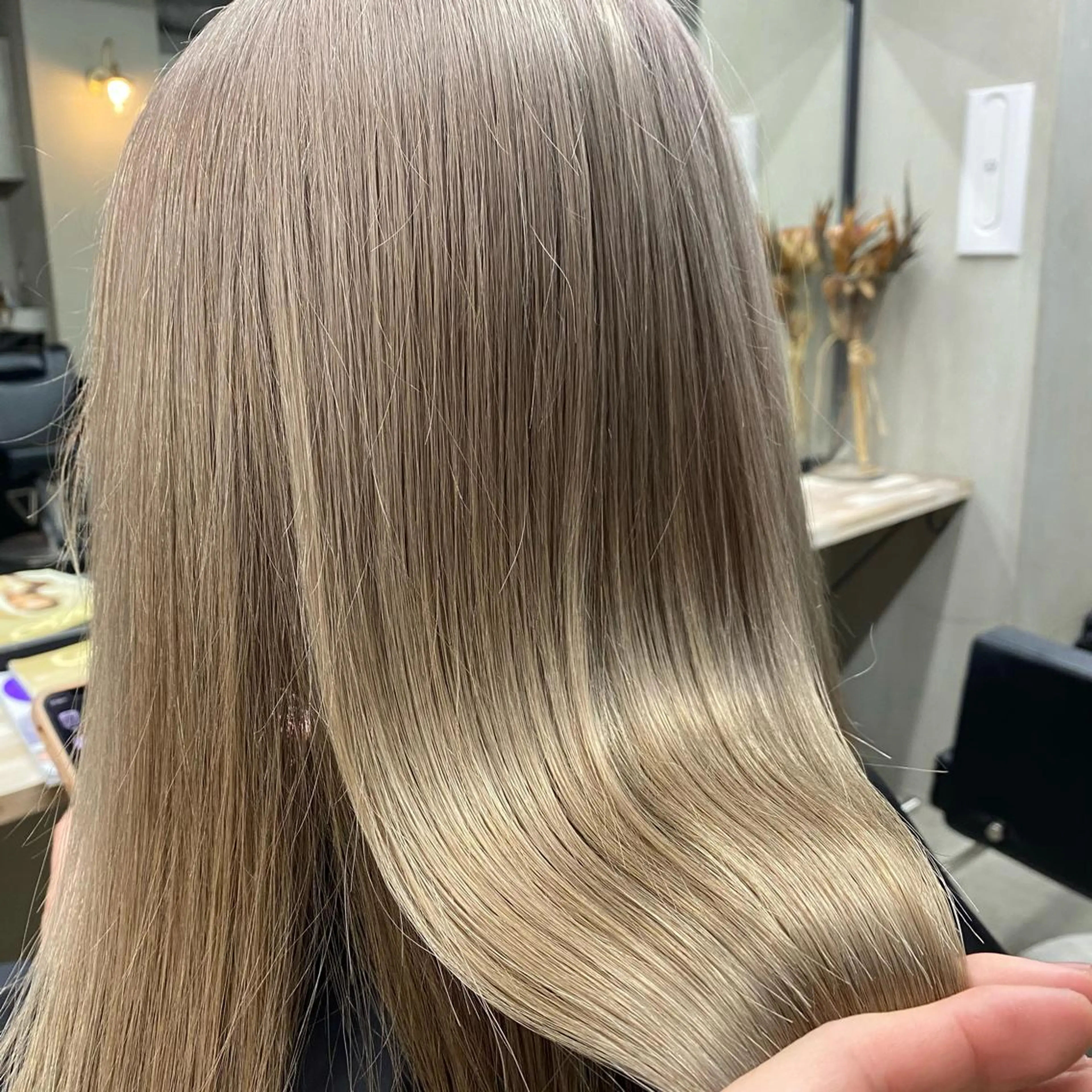 セミロング ヘアカラー トリートメント ヘアセット Ameri/髪質改善 /韓国ヘア🇰🇷のヘアスタイル