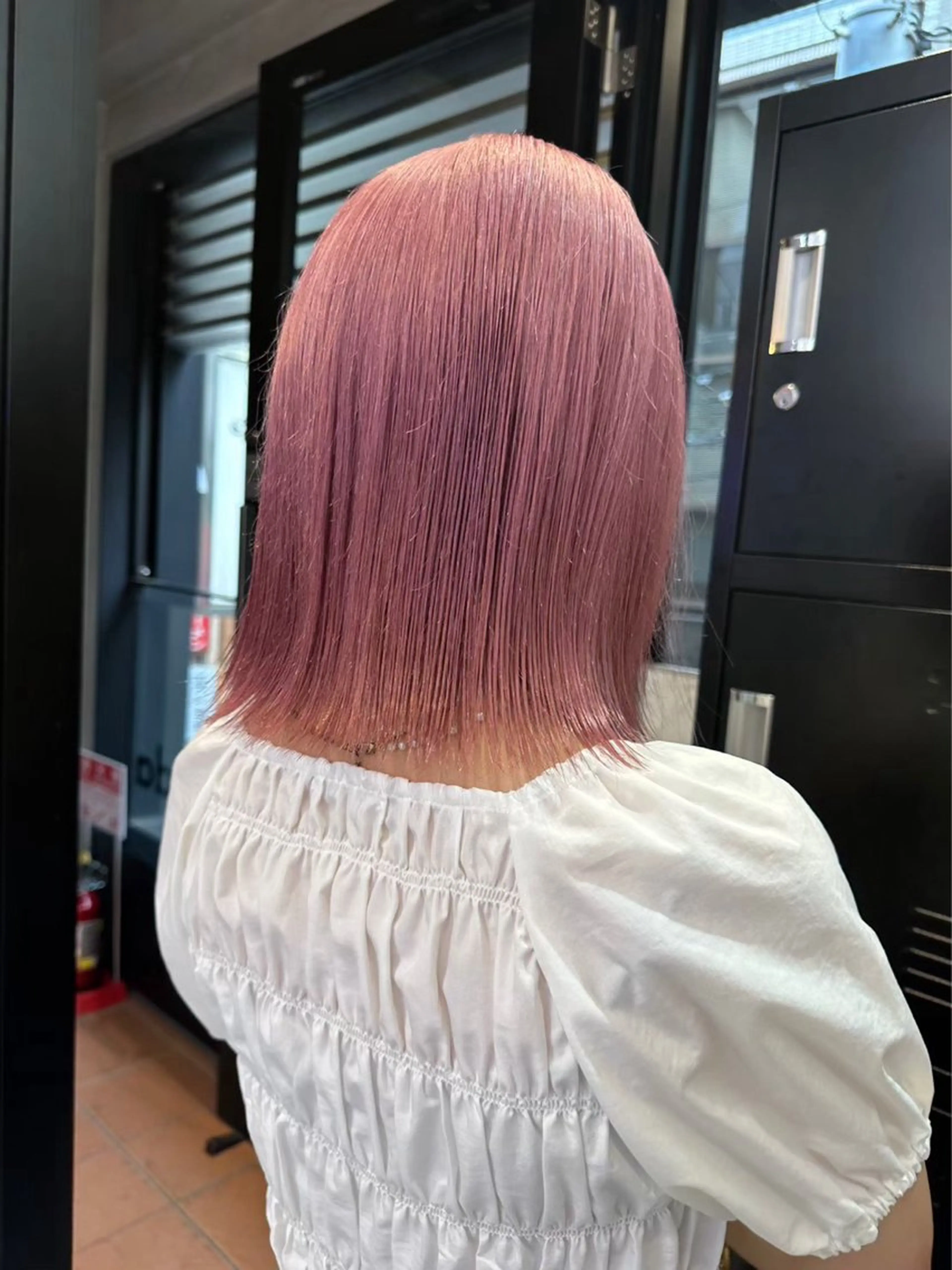 ミディアム カラー ピンクカラー カット 韓国艶カラー 🇰🇷💎MIUのヘアスタイル