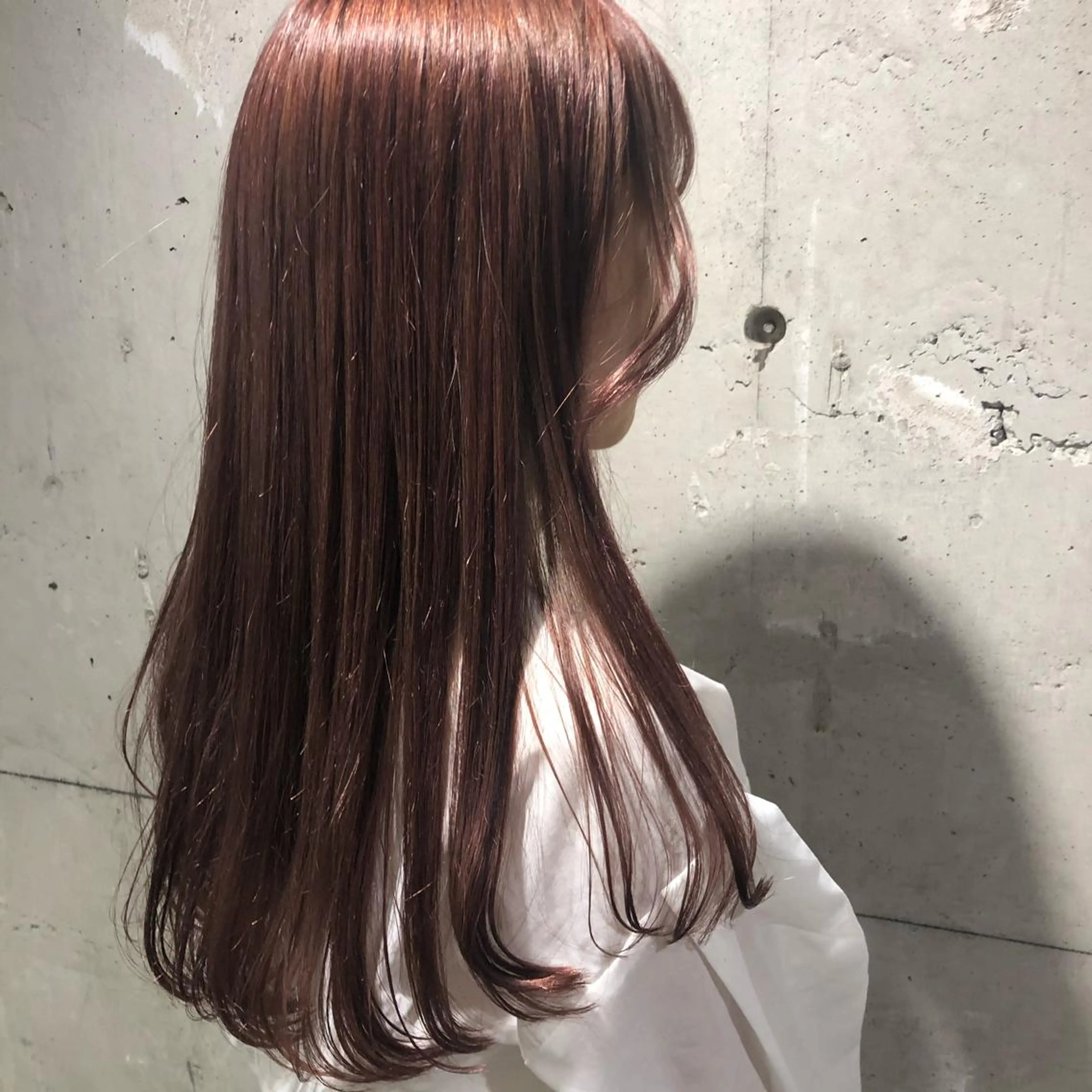 ロング カラー カット ヘアカラー トリートメント ヘッドスパ ヘアセット Qin shaire salon 原宿店所属・レイヤーカット 韓国ヘアayameのヘアスタイル