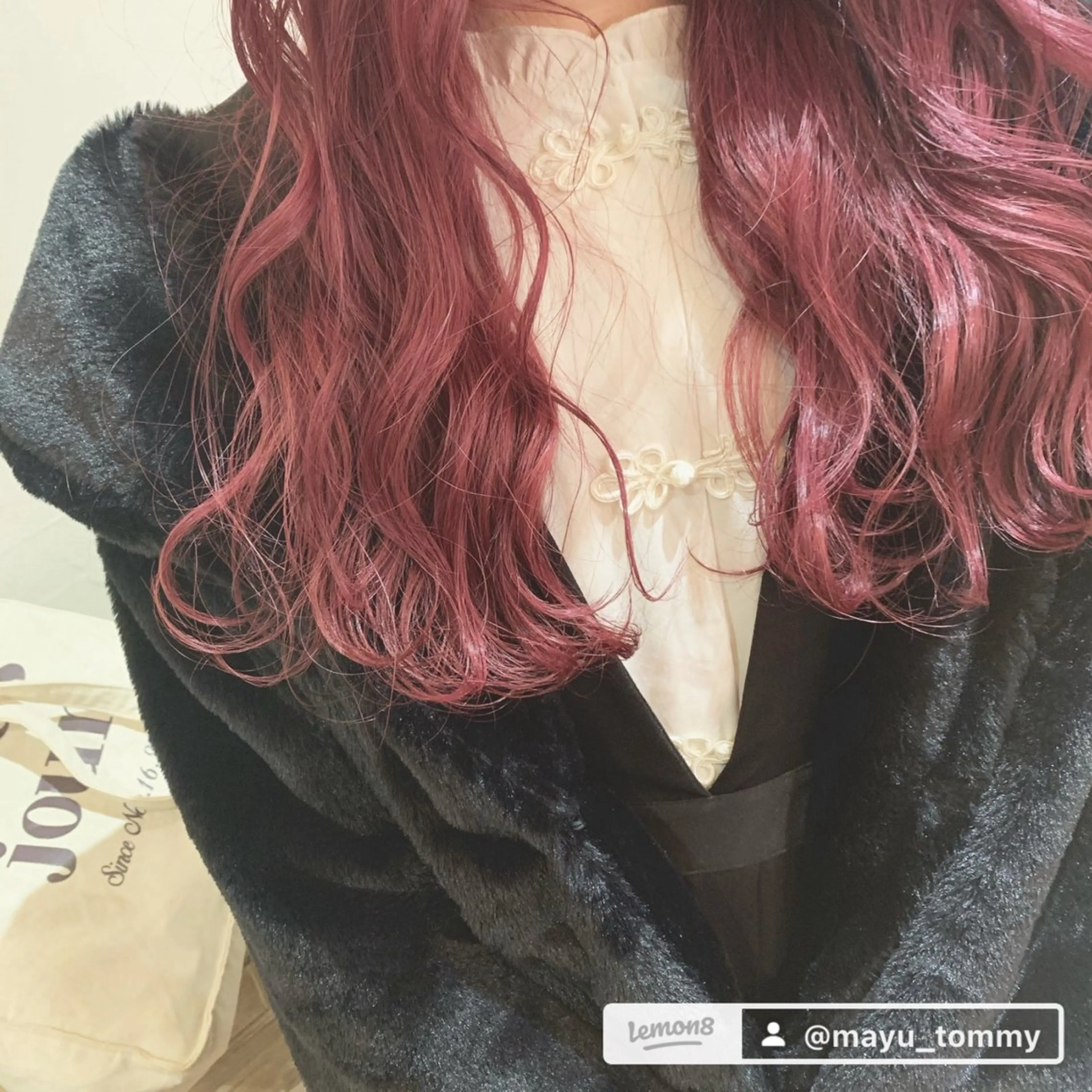 セミロング ピンクブラウン 髪質改善 韓国風ヘア トリートメント chill所属・福冨 まゆのヘアスタイル