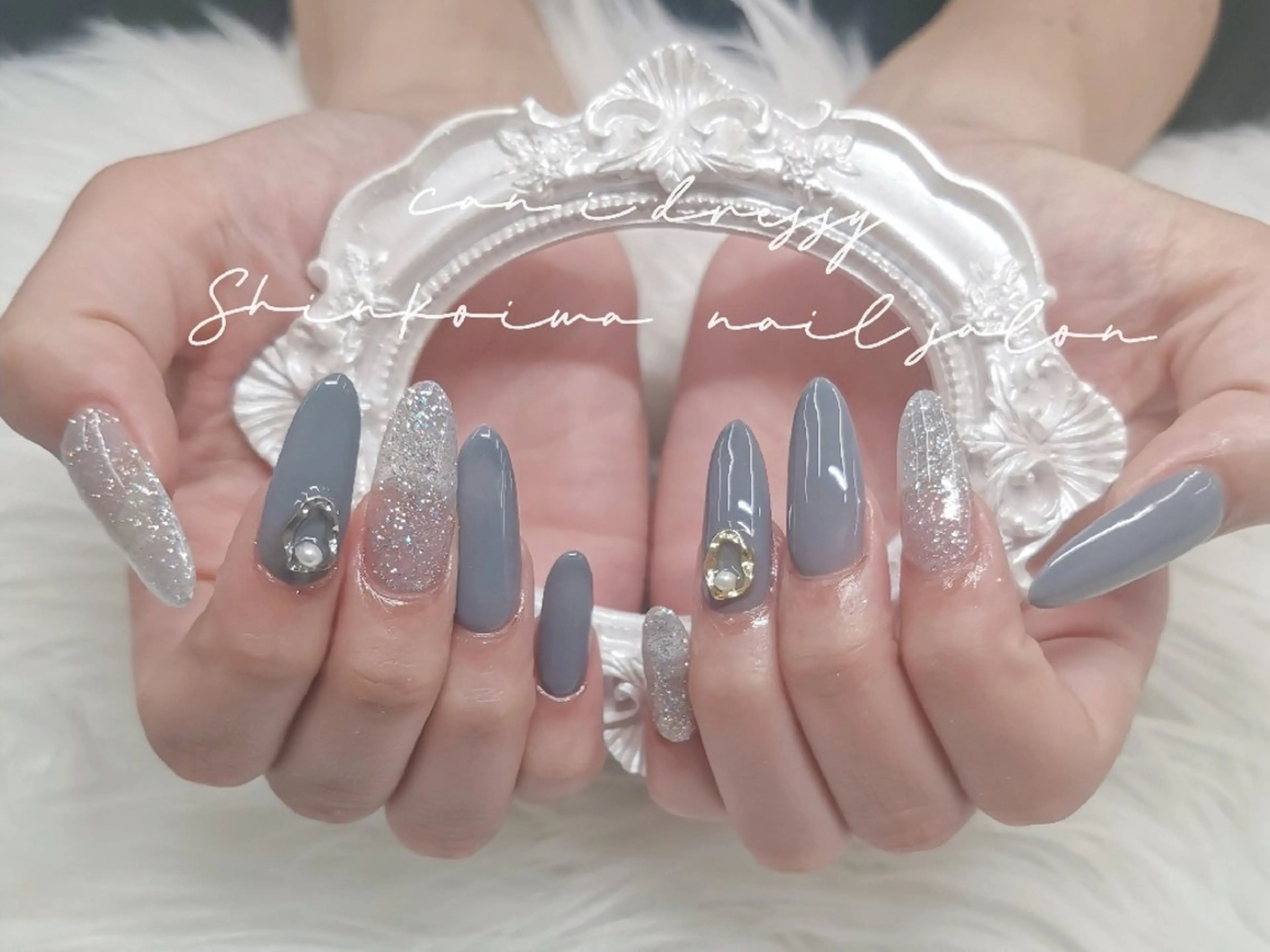 ネイル 長さ出し ラメ(グリッター) ワンカラーネイル ネイルチップ ハンドネイル キャンアイドレッシー 新小岩のネイルデザイン