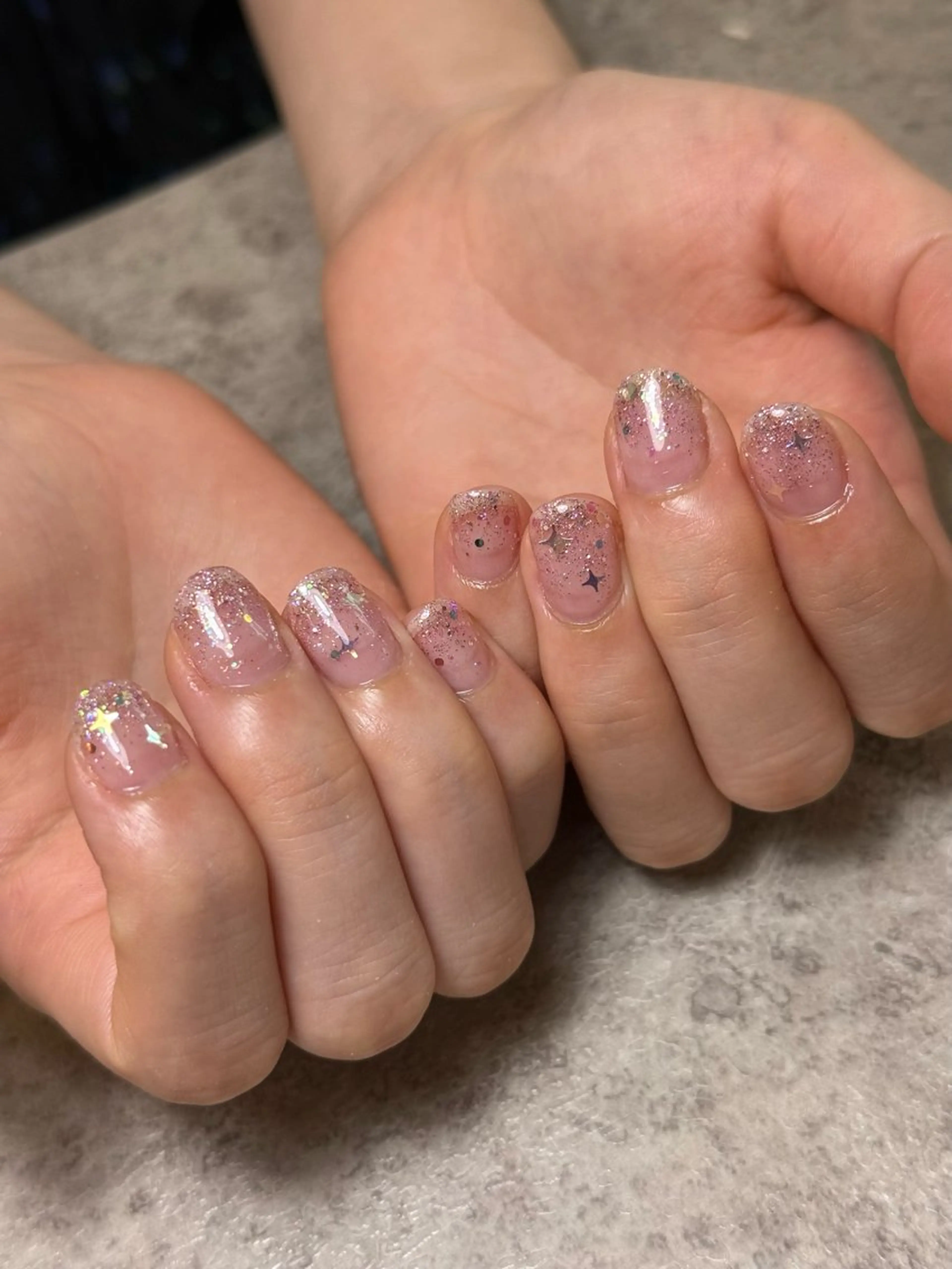 ネイル ピンク パープル withB 池尻大橋のネイルデザイン