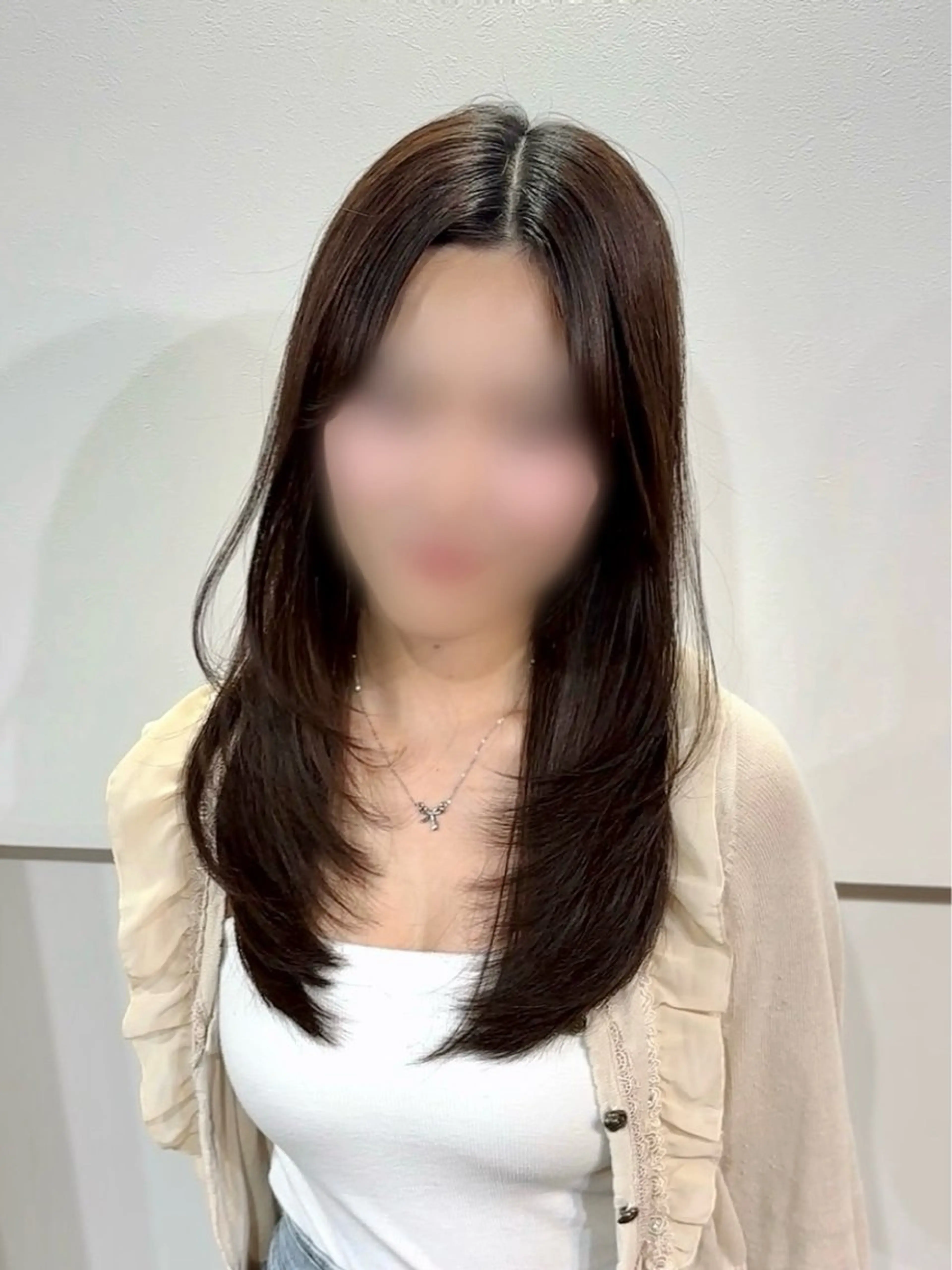 セミロング 渋谷/ハッシュ レイヤーカット/会田のヘアスタイル