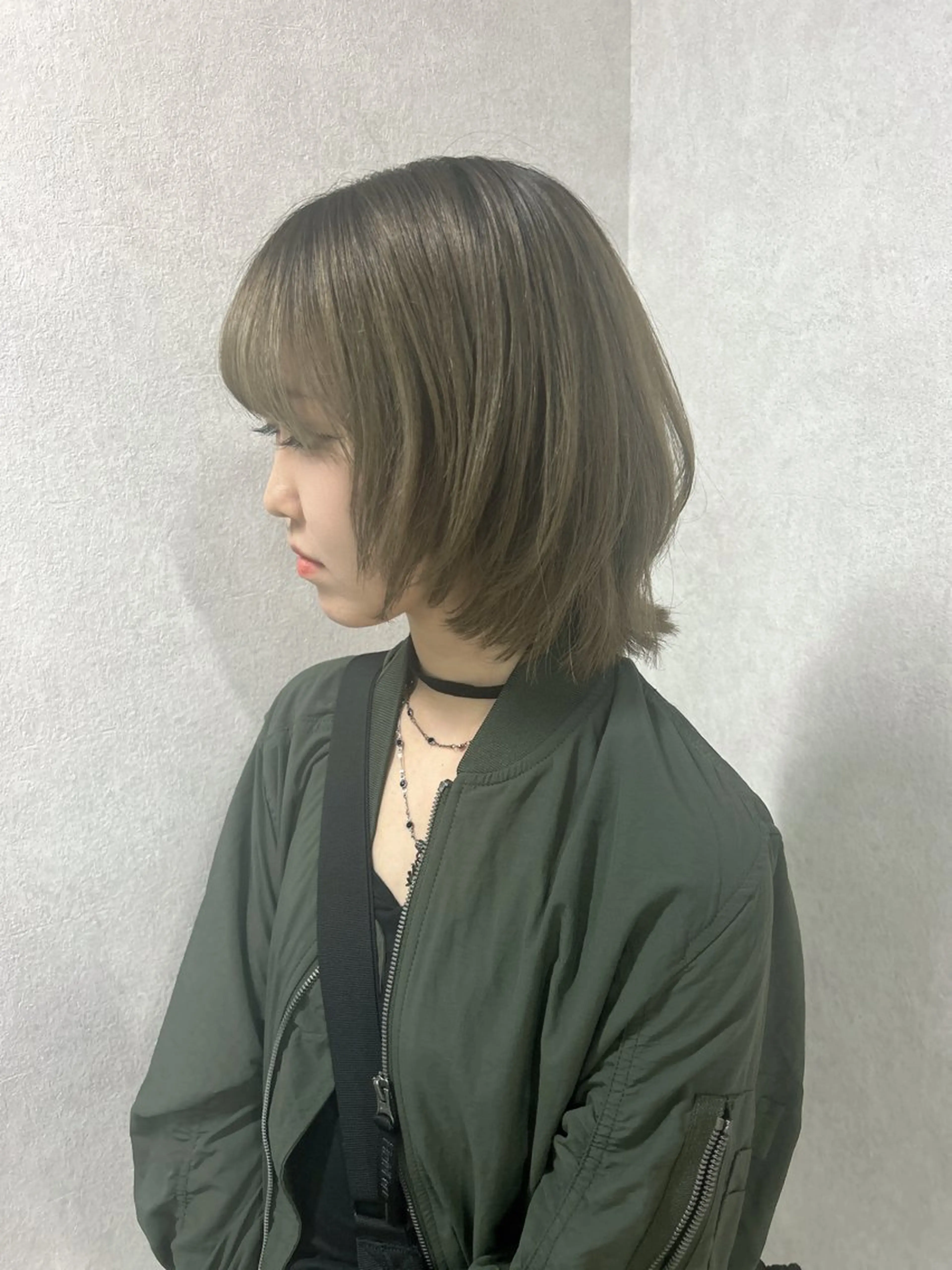 ミディアム レイヤーカット 髪質改善大阪/ 酸性縮毛矯正/ゆうとのヘアスタイル