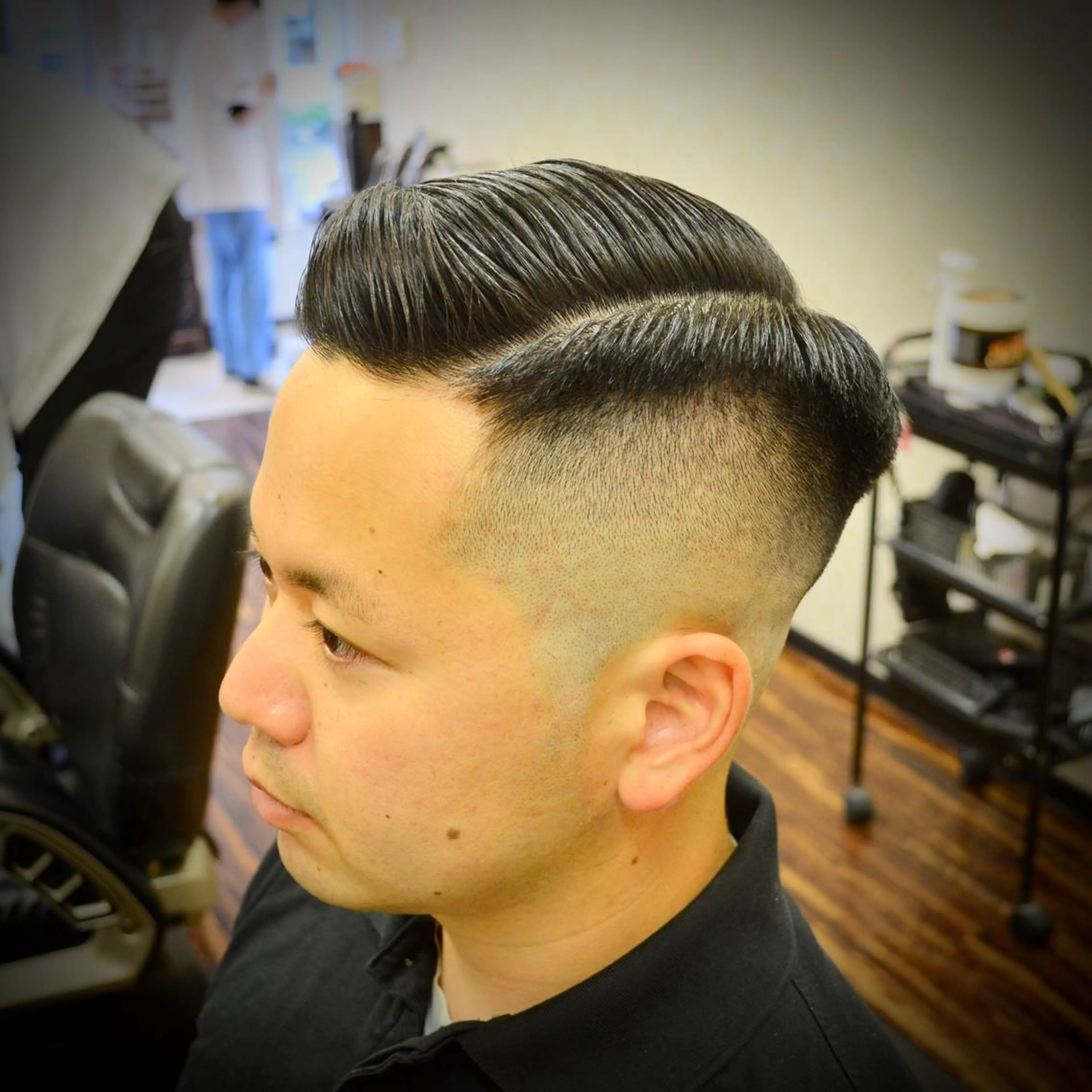 ショート カット 高野浩平/フェード ツイストスパイラルのヘアスタイル