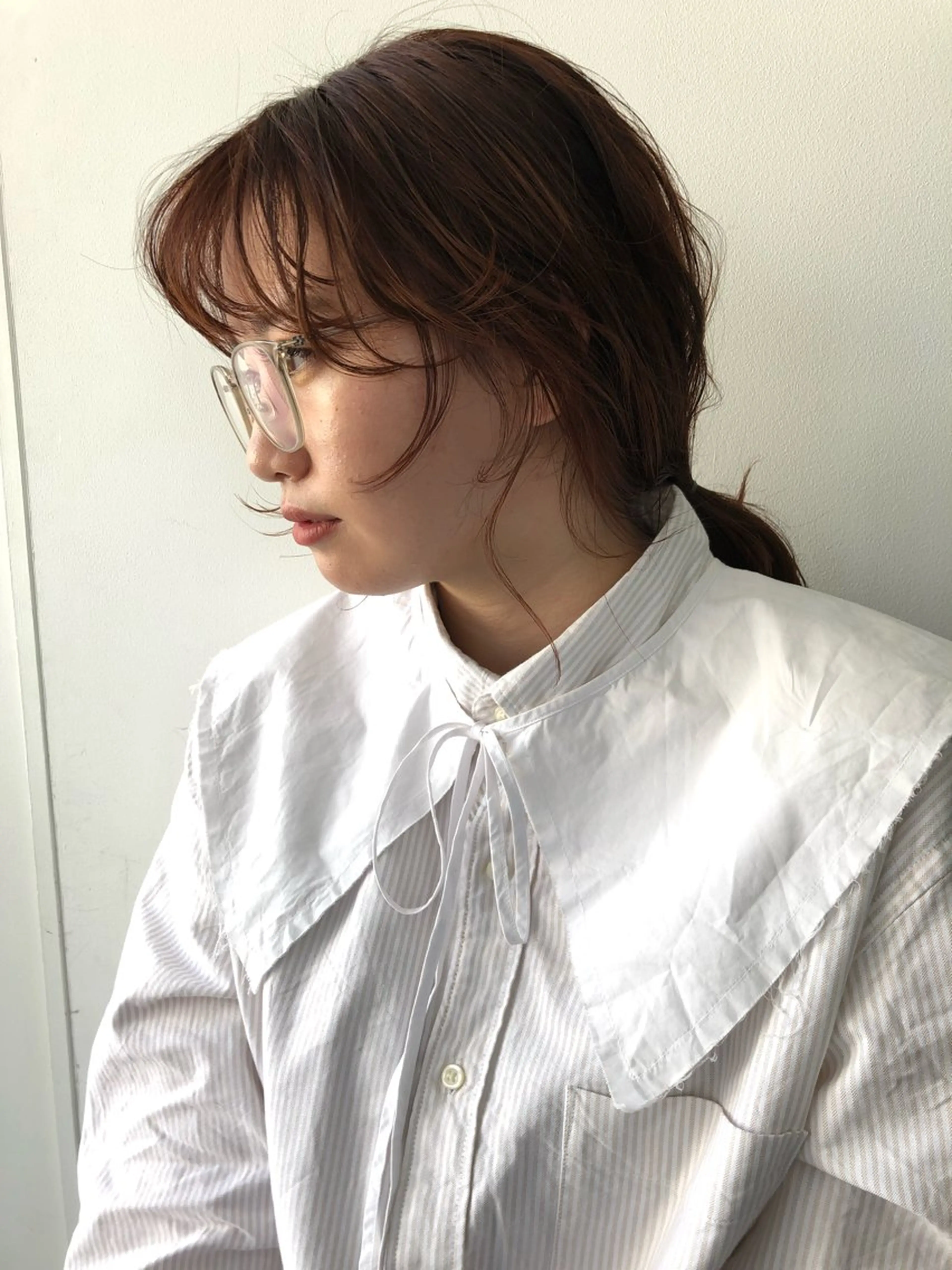 セミロング カラー 伊藤　由季 603号室のヘアスタイル