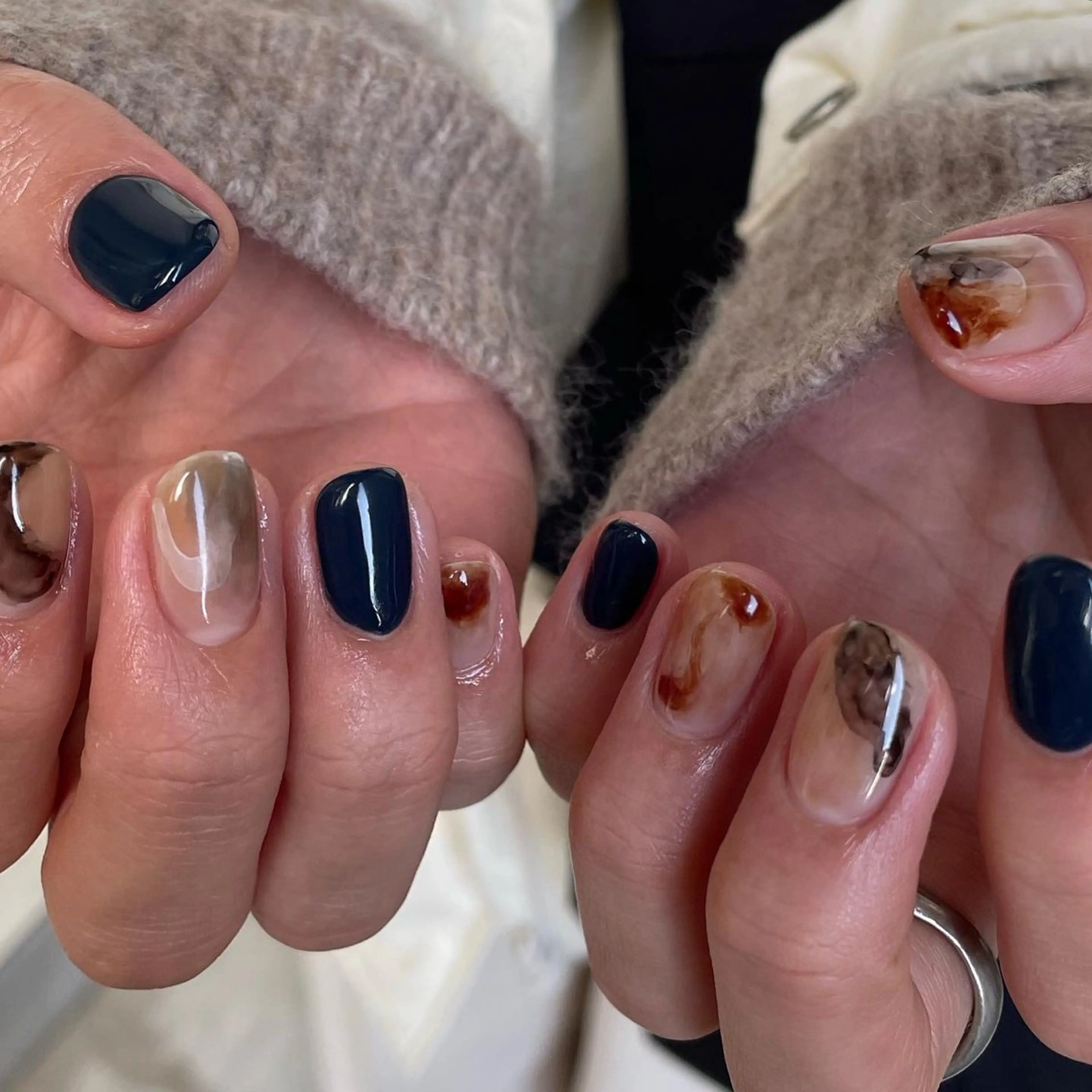 ネイル ニュアンスネイル Manon Yuiのマツエク・マツパデザイン