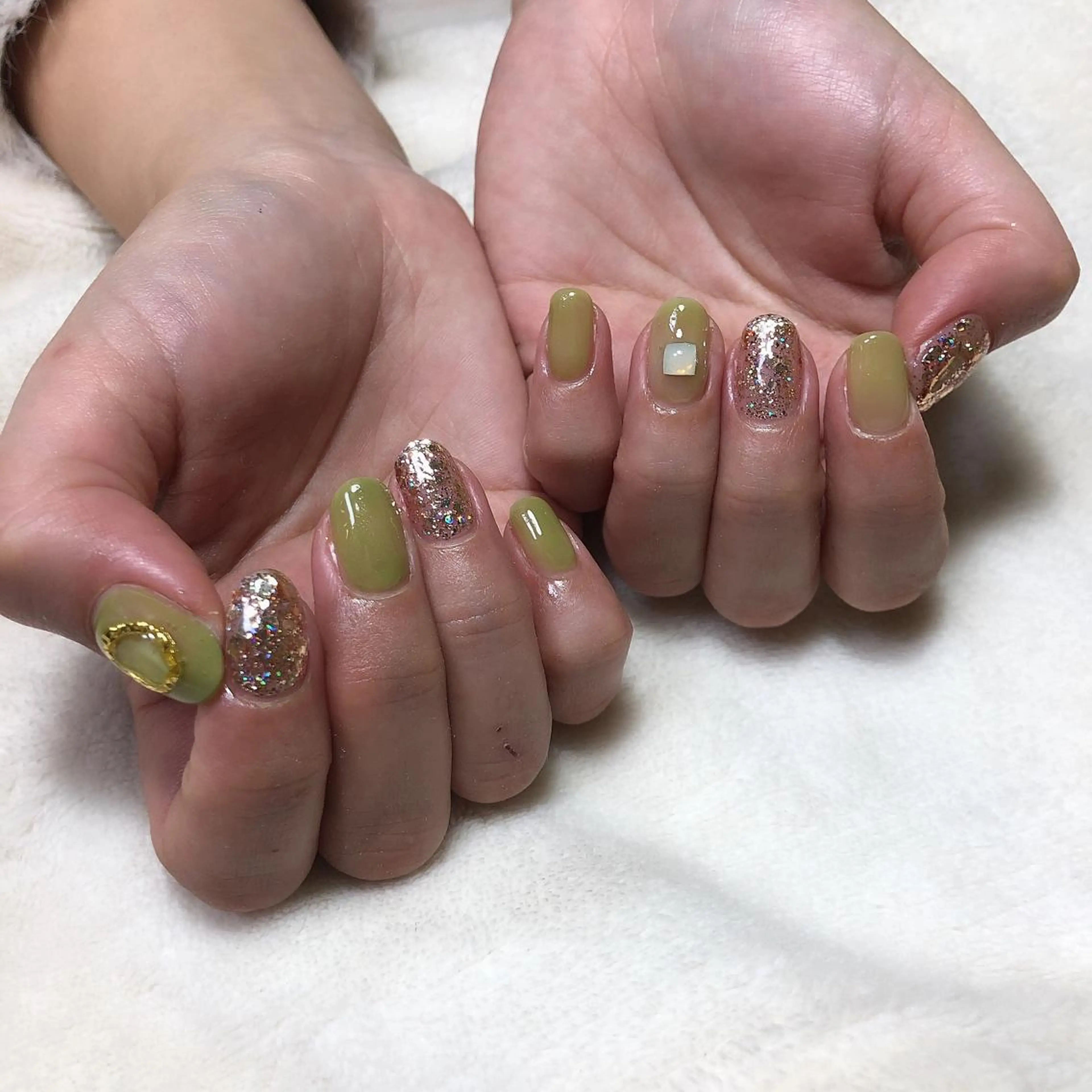 ネイル ピスタチオネイル nails 🎀meのネイルデザイン