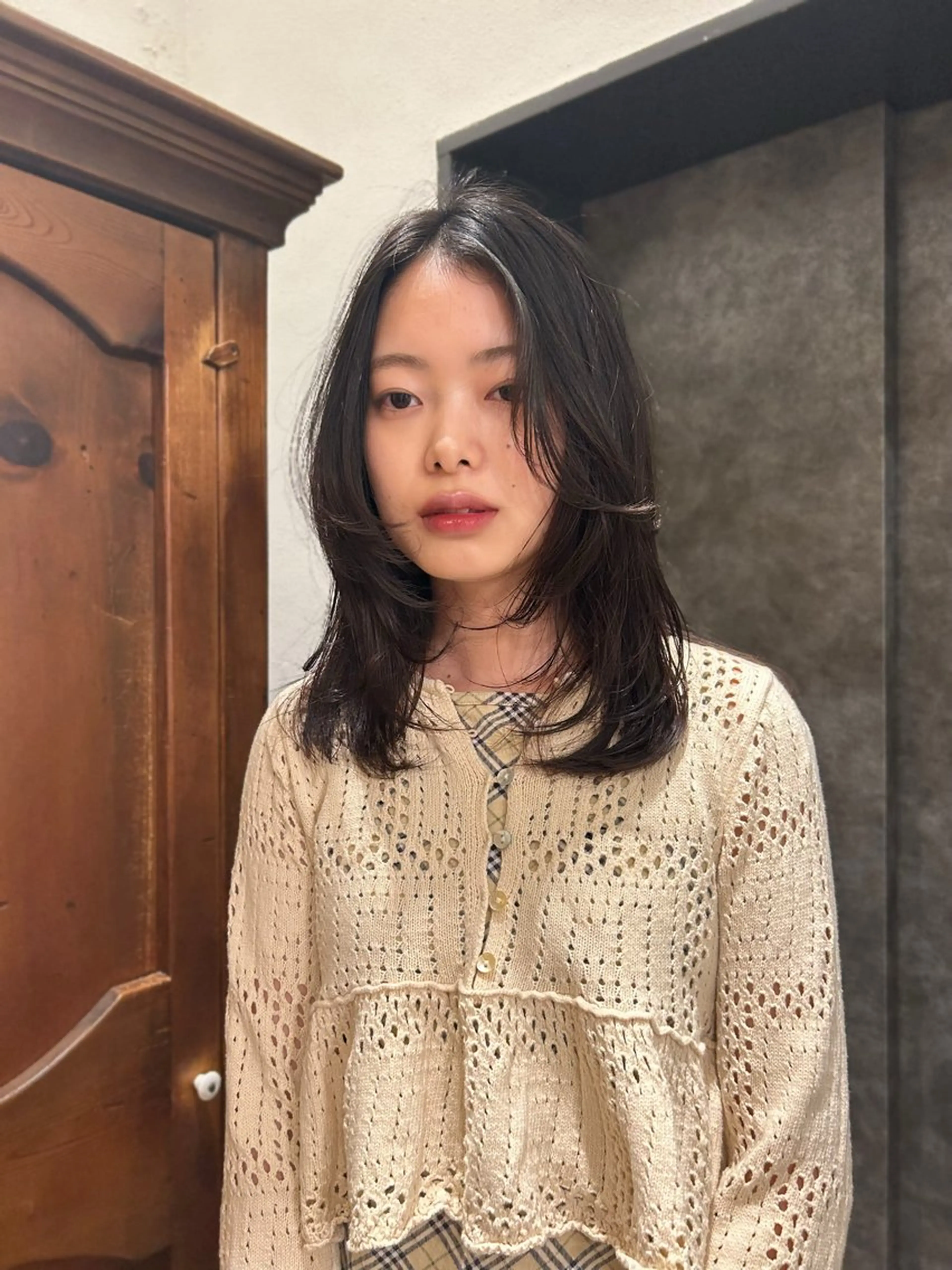 ミディアム カラー カット ヘアカラー tete nico所属・似合わせ/ヘアカラー nanami🌸のヘアスタイル