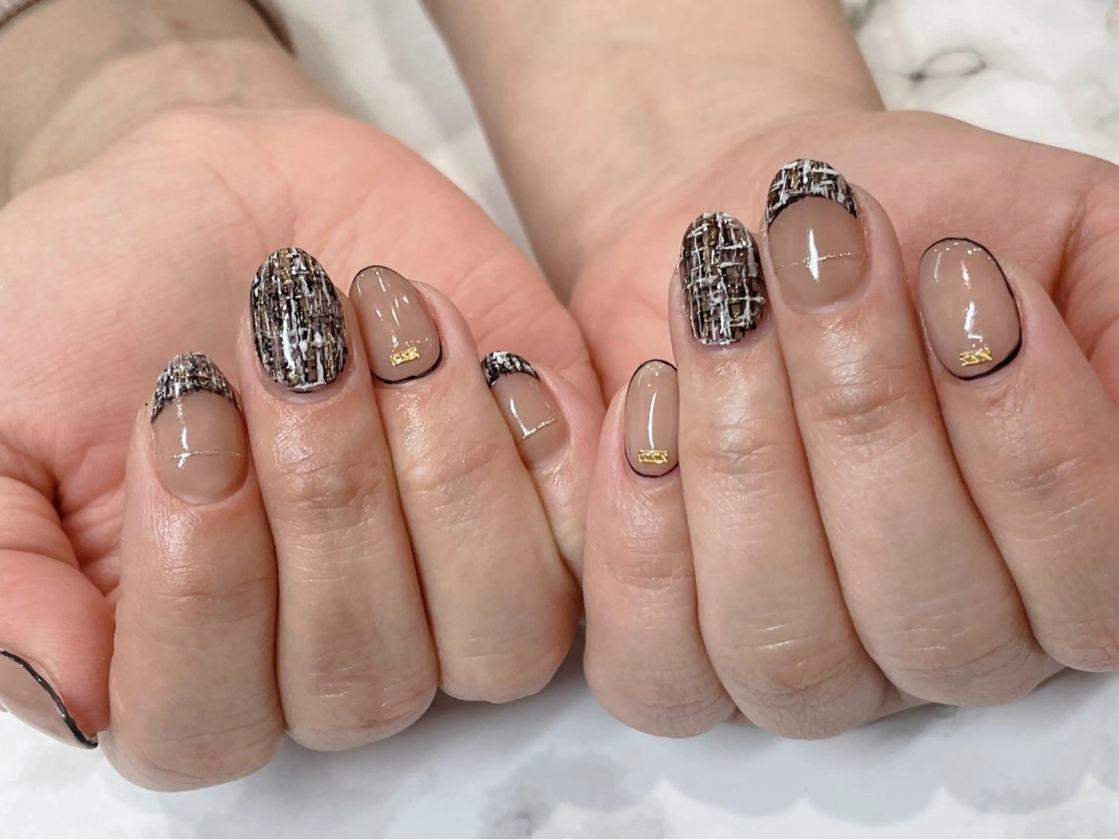 ネイル ツイードネイル Plaisir所属・Plaisir プレジールのネイルデザイン