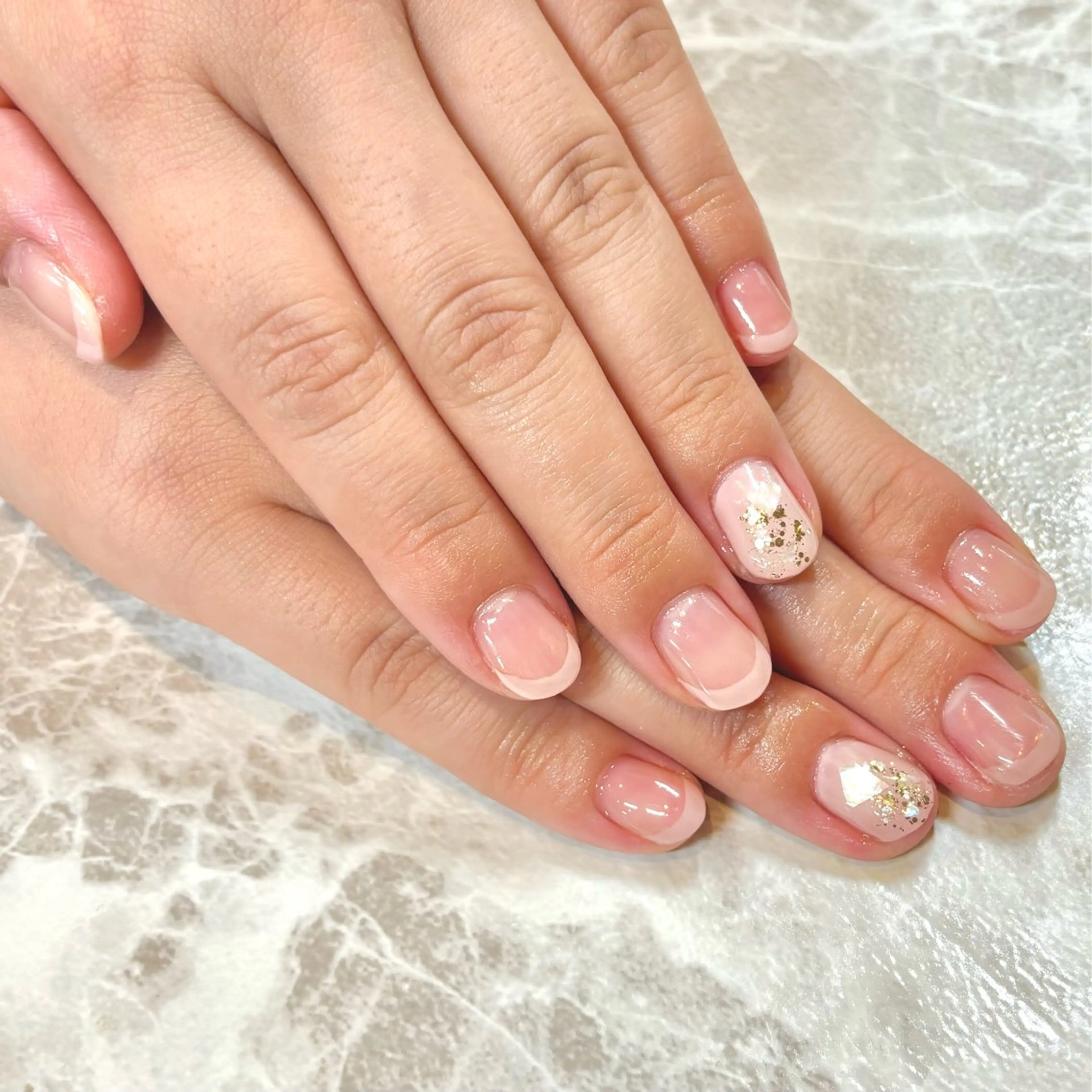 ネイル フレンチネイル パステルネイル ピンク 春ネイル SEPT NAIL こばやしのネイルデザイン
