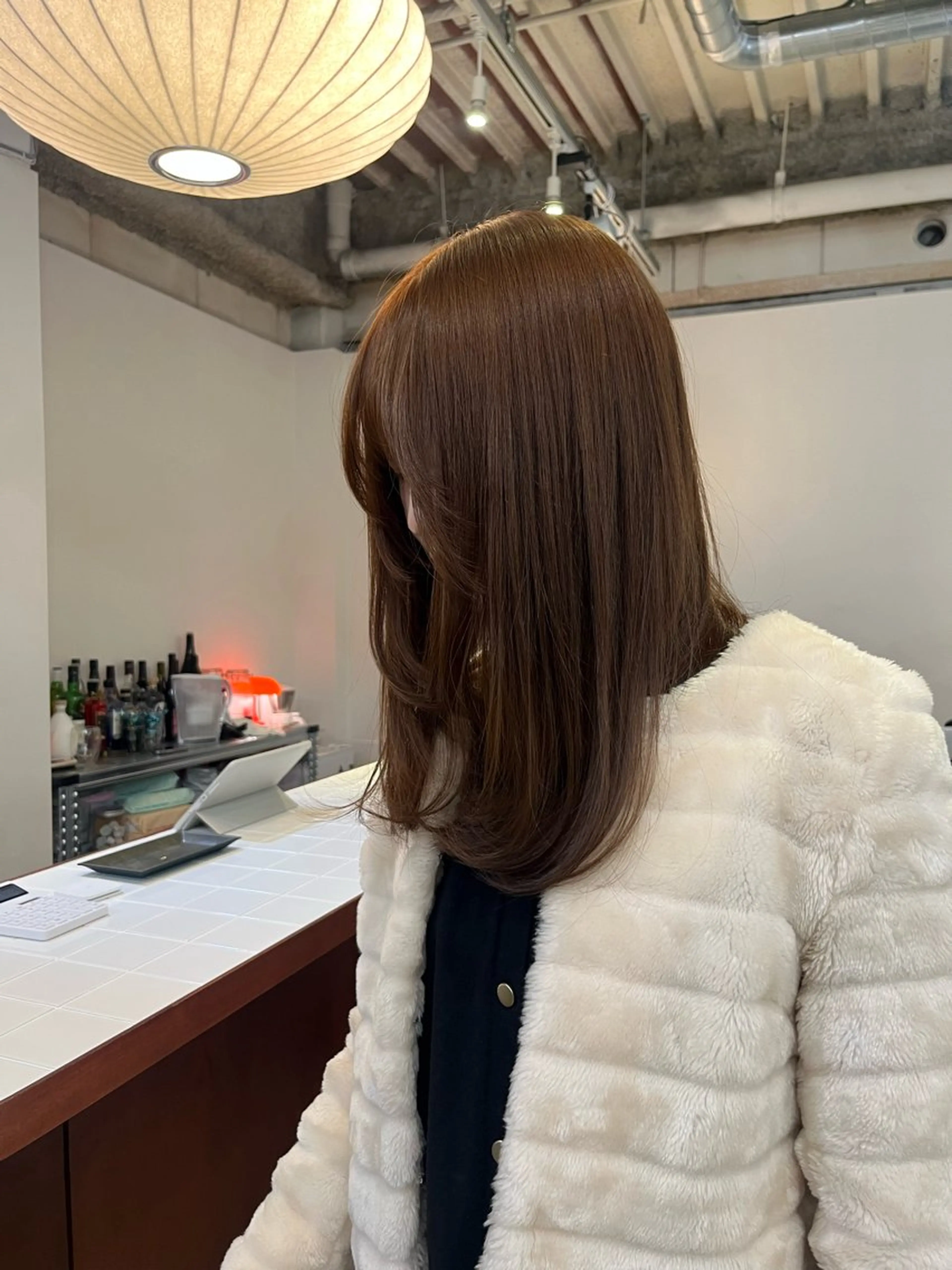 セミロング カラー ヘアカラー HEW所属・Sanaダブルカラー ✨️パルコ徒歩1分のヘアスタイル