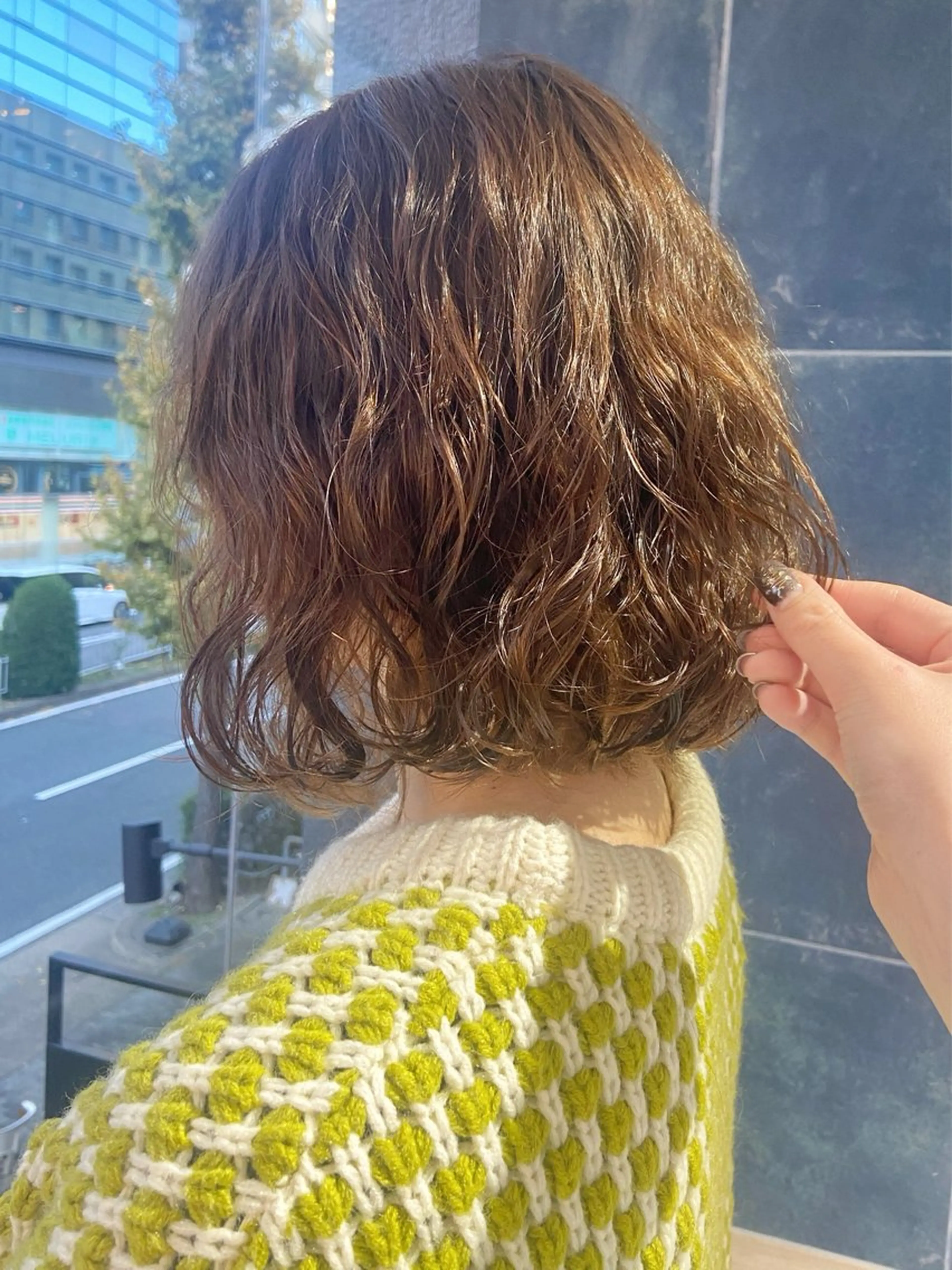 カット+ゆるふわケアパーマ+トリートメントの写真