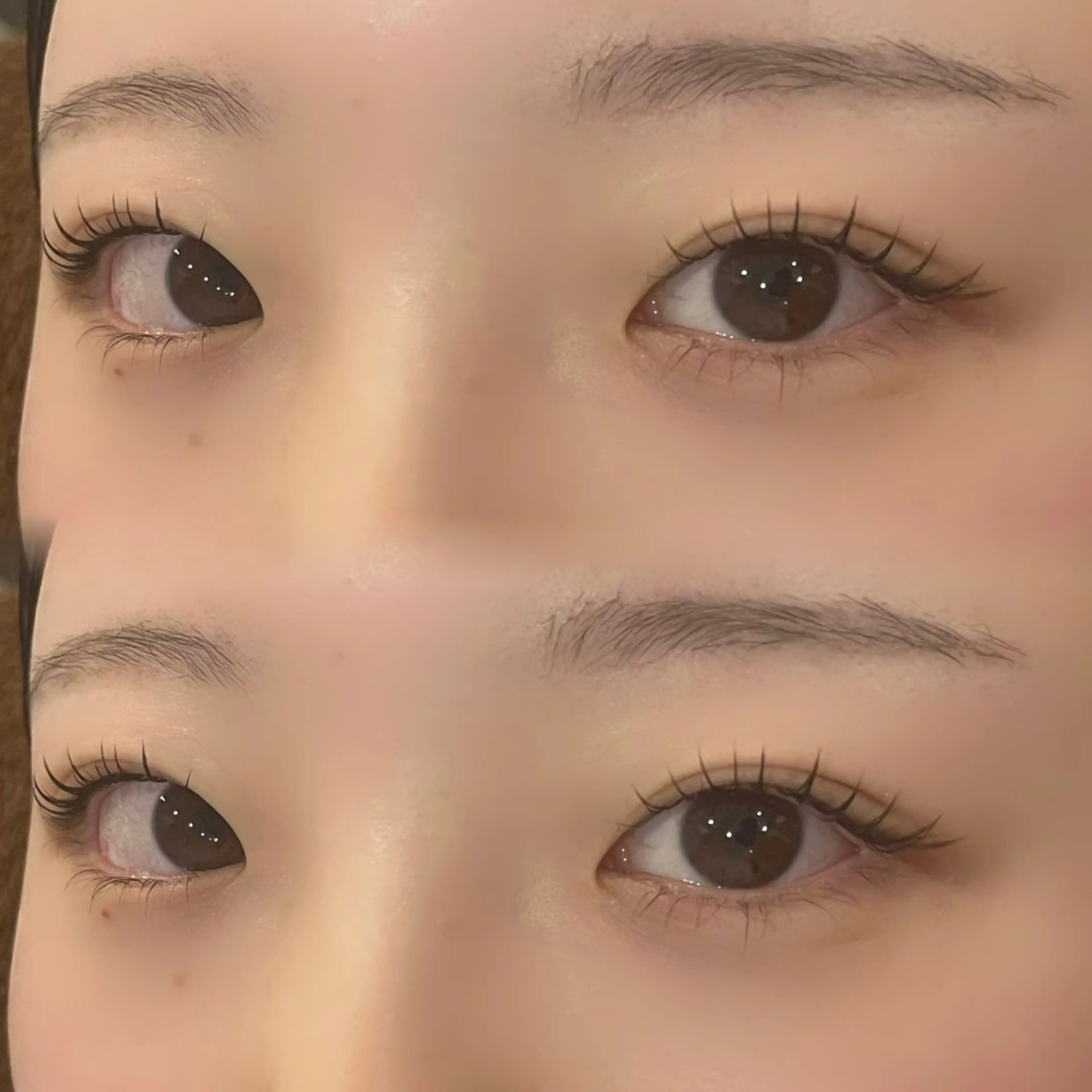 マツエク・マツパ ナチュラル まつげパーマ 一重×まつ毛パーマ Bianca 武蔵浦和 瀬川のマツエク・マツパデザイン