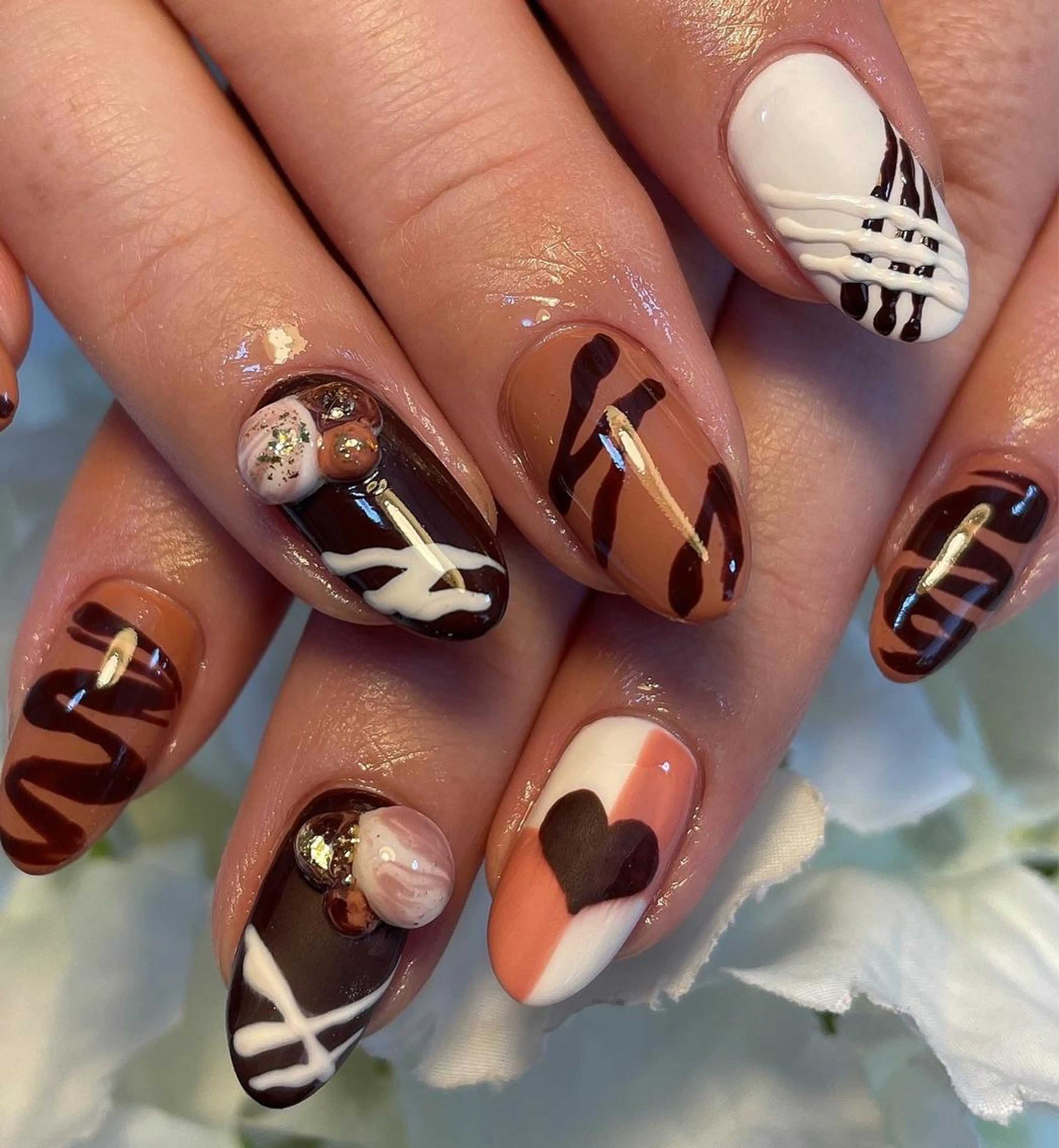 ミディアム フットネイル TAKAMATSU RINAのネイルデザイン