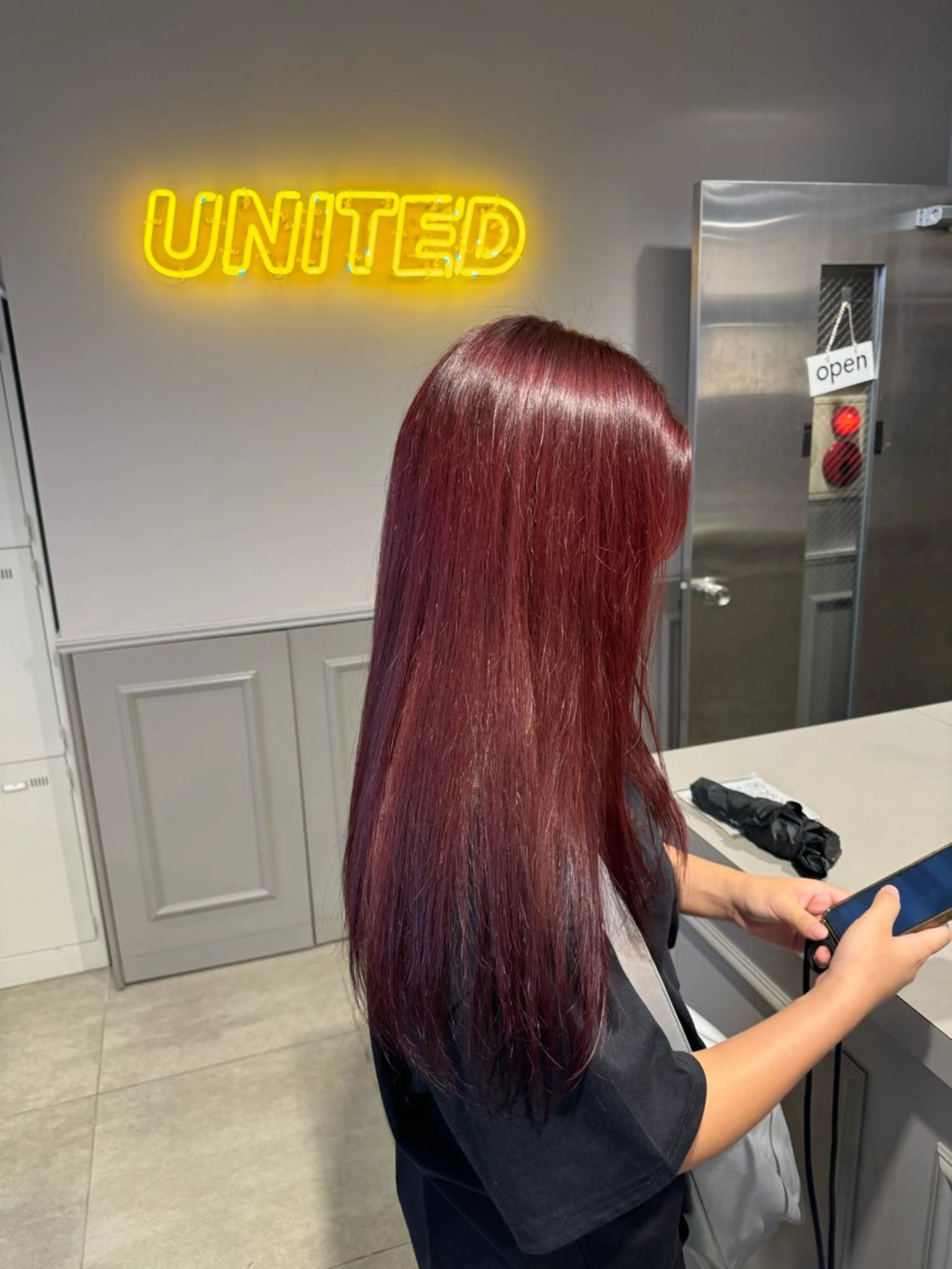 ロング カラー パーマ ヘアアレンジ メンズ キッズ 🩰トレンド垢抜け ヘアUNITED🩰のヘアスタイル