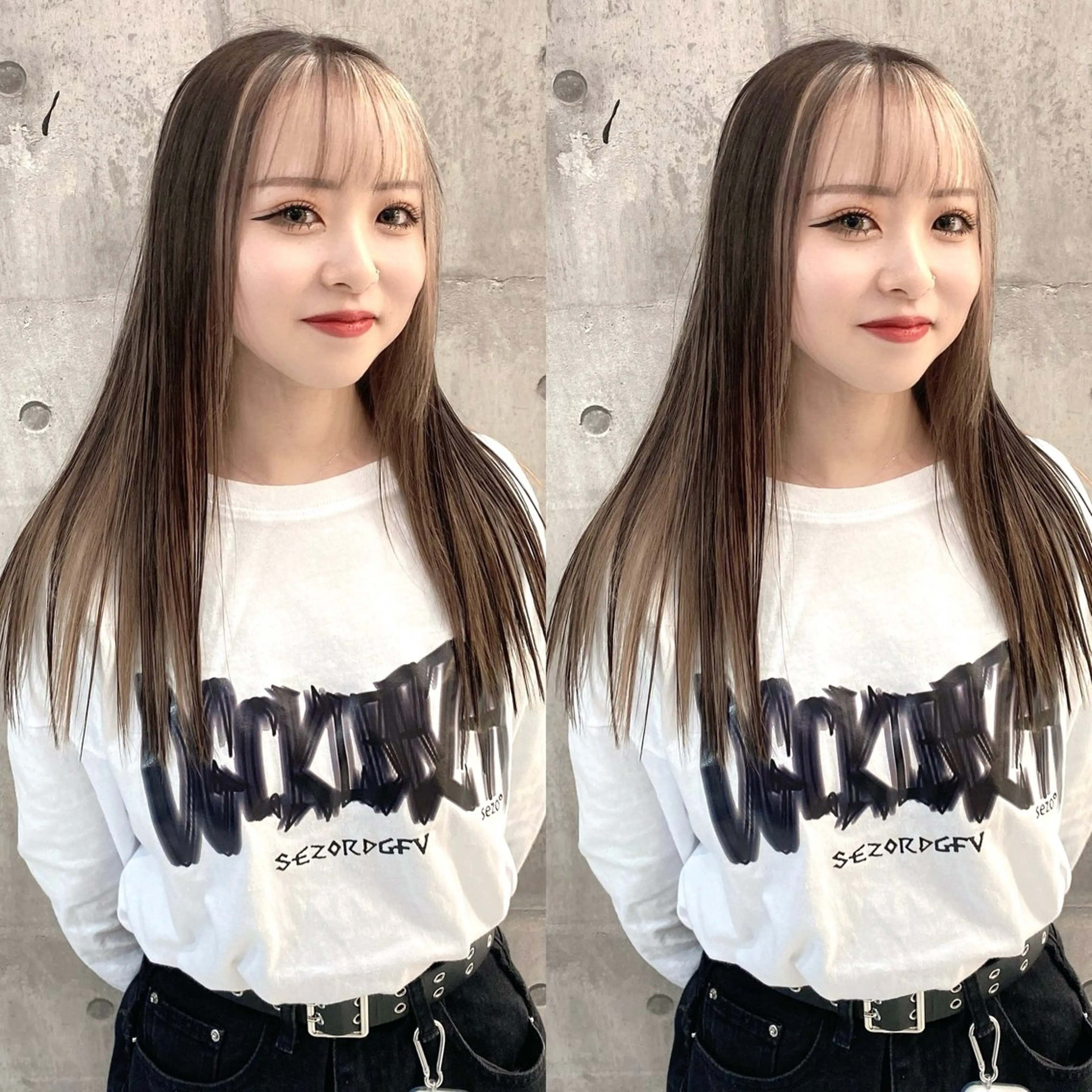 🙈チラ見え可愛い🙈💛周りの人と差をつけるインナーカラー💛＋ダメージ分解シャンプー💓＋色落ち対策TR💓の写真