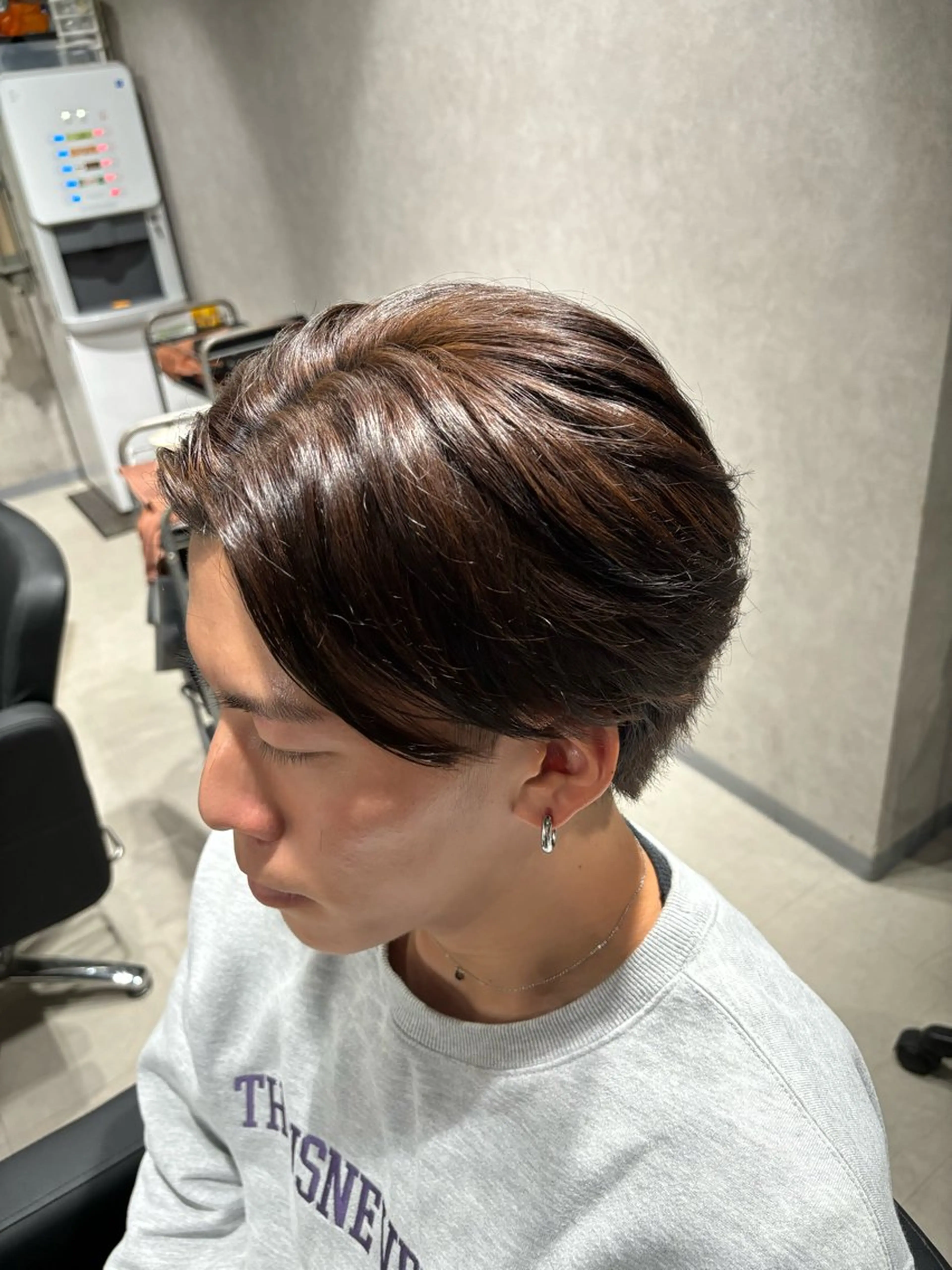 パーマ メンズ 縮毛矯正 カット 縮毛矯正 _white【京橋店】所属・_WHITE / KENTOのヘアスタイル