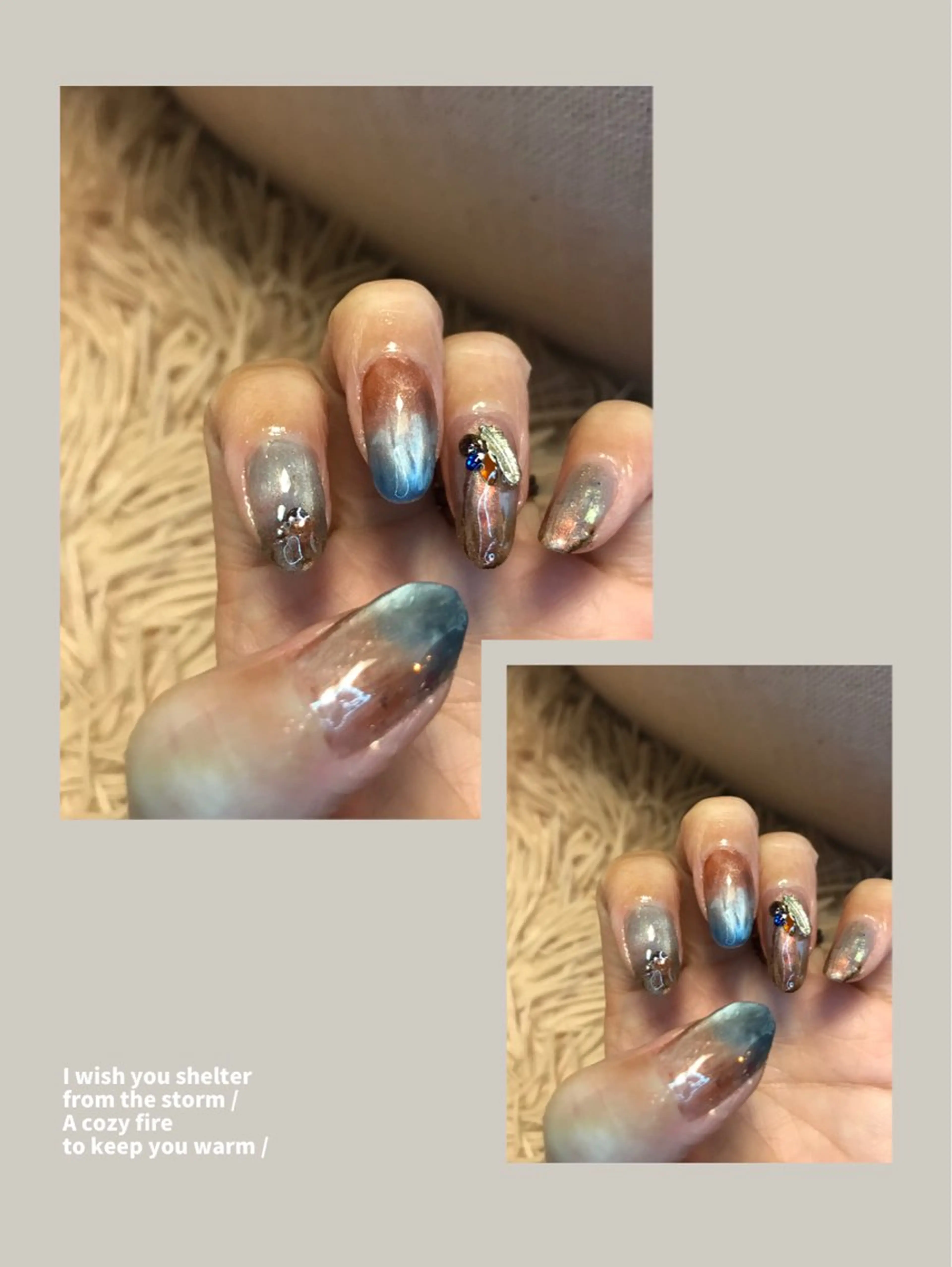 ネイル グラデーション マグネットネイル NAIL★M 真紀のネイルデザイン