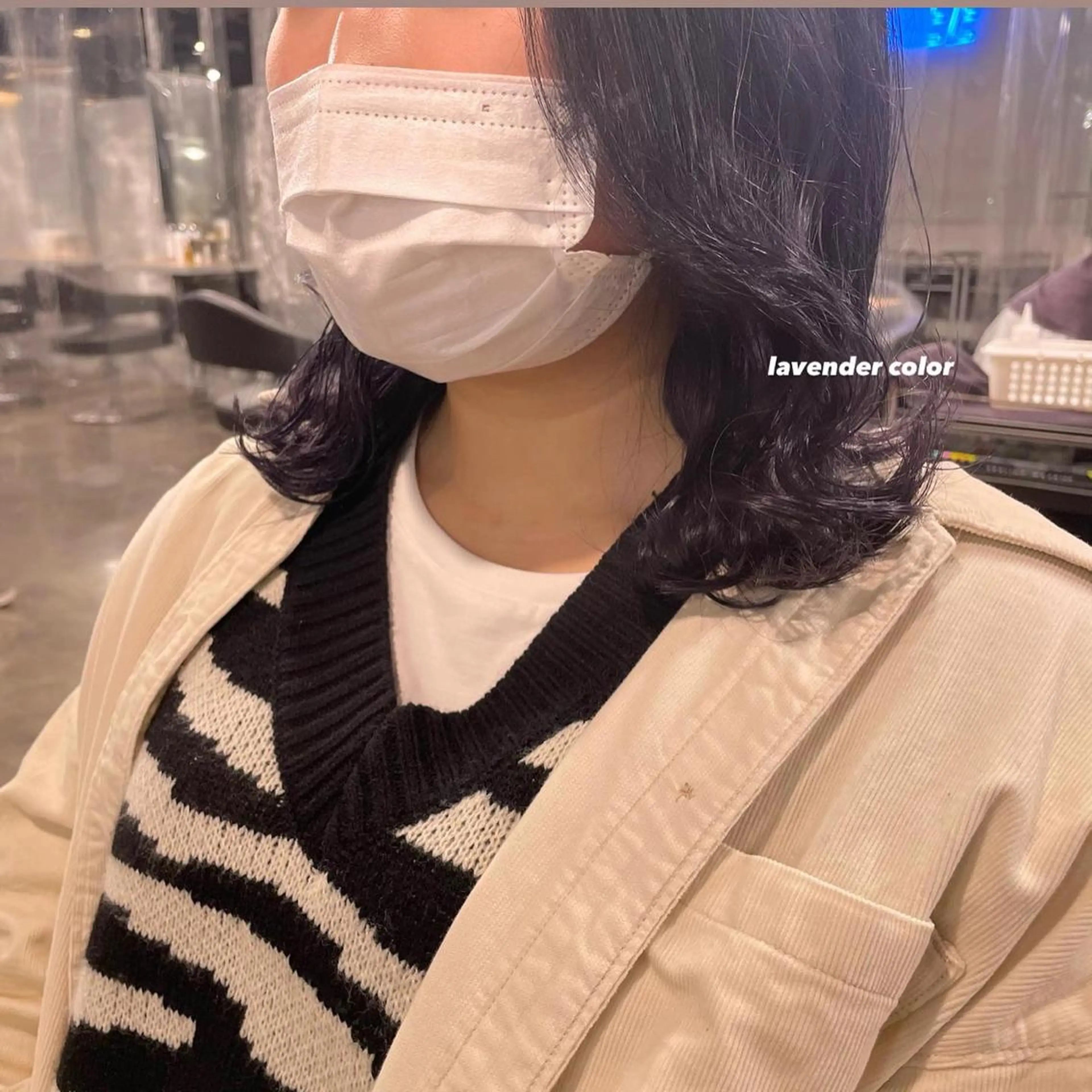 ミディアム カラー パーマ ヘアアレンジ メンズ キッズ ネイル マツエク・マツパ 透明感カラー・レイヤ ー🎀amika🎀のヘアスタイル