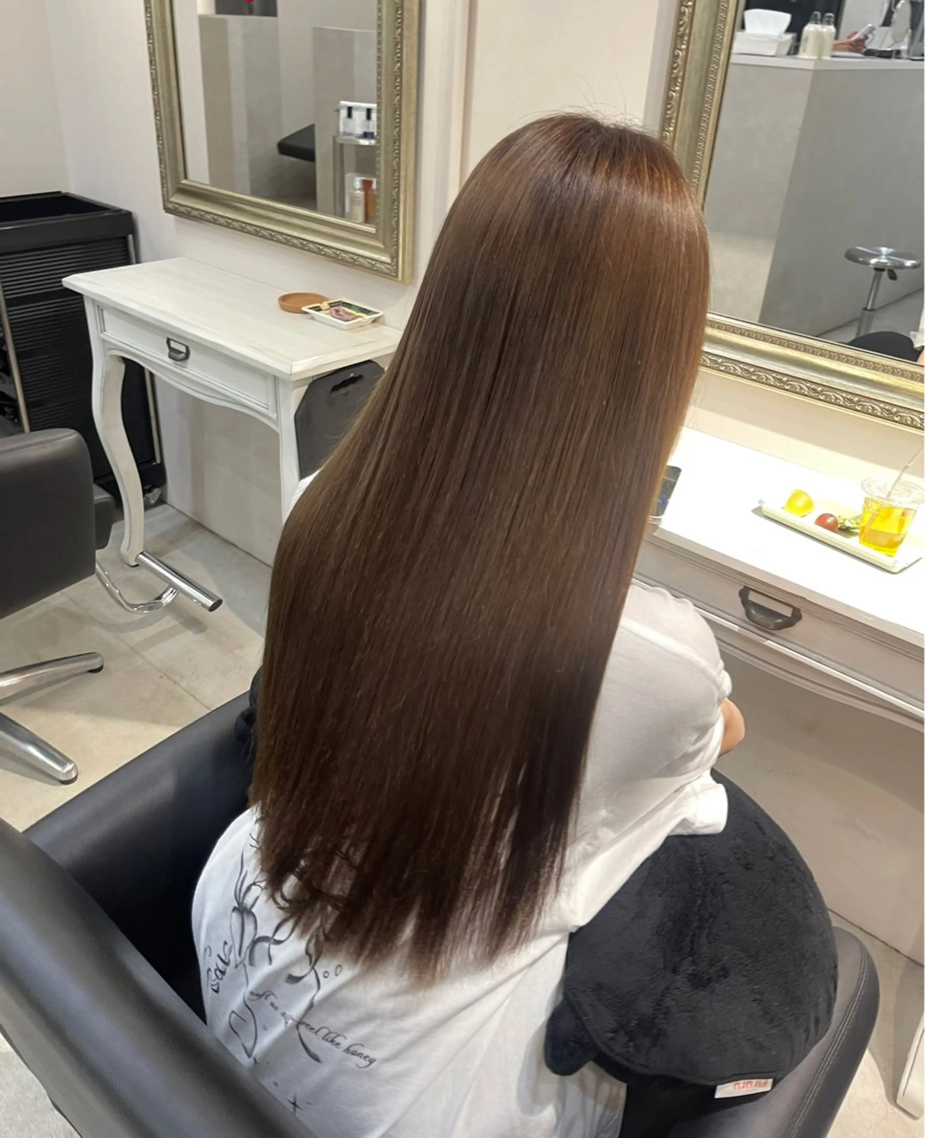 ロング 髪質改善 カット 縮毛矯正 堀江/艶髪/透明感 カラー/NENE🫧のヘアスタイル