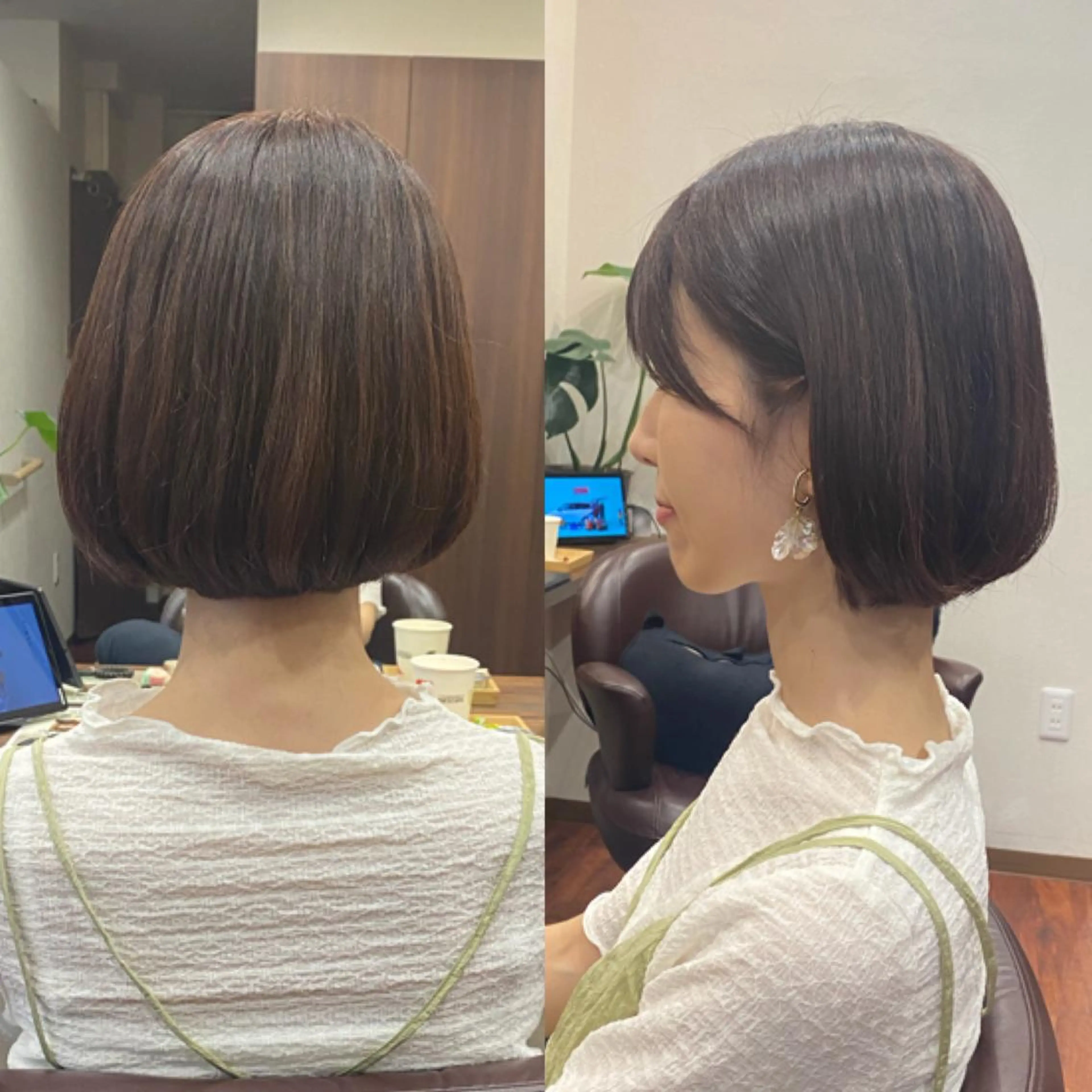 ショート カラー グラデーションカラー ラベンダーカラー ピンクカラー ピンクラベンダー ボブ Lien's所属・Lien's teraのヘアスタイル