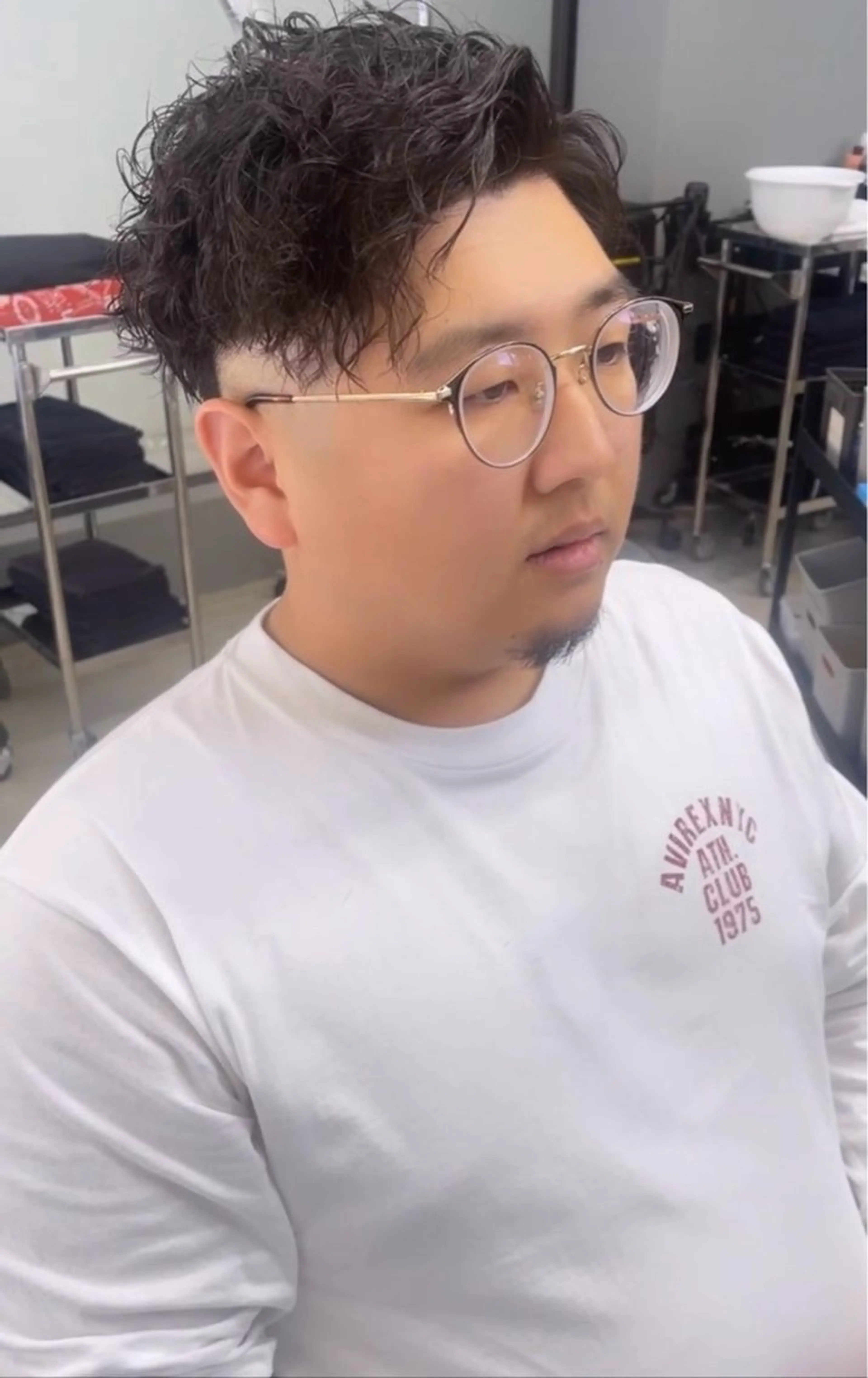 ショート パーマ メンズ カット パーマ メンズ専門サロン wokeのヘアスタイル