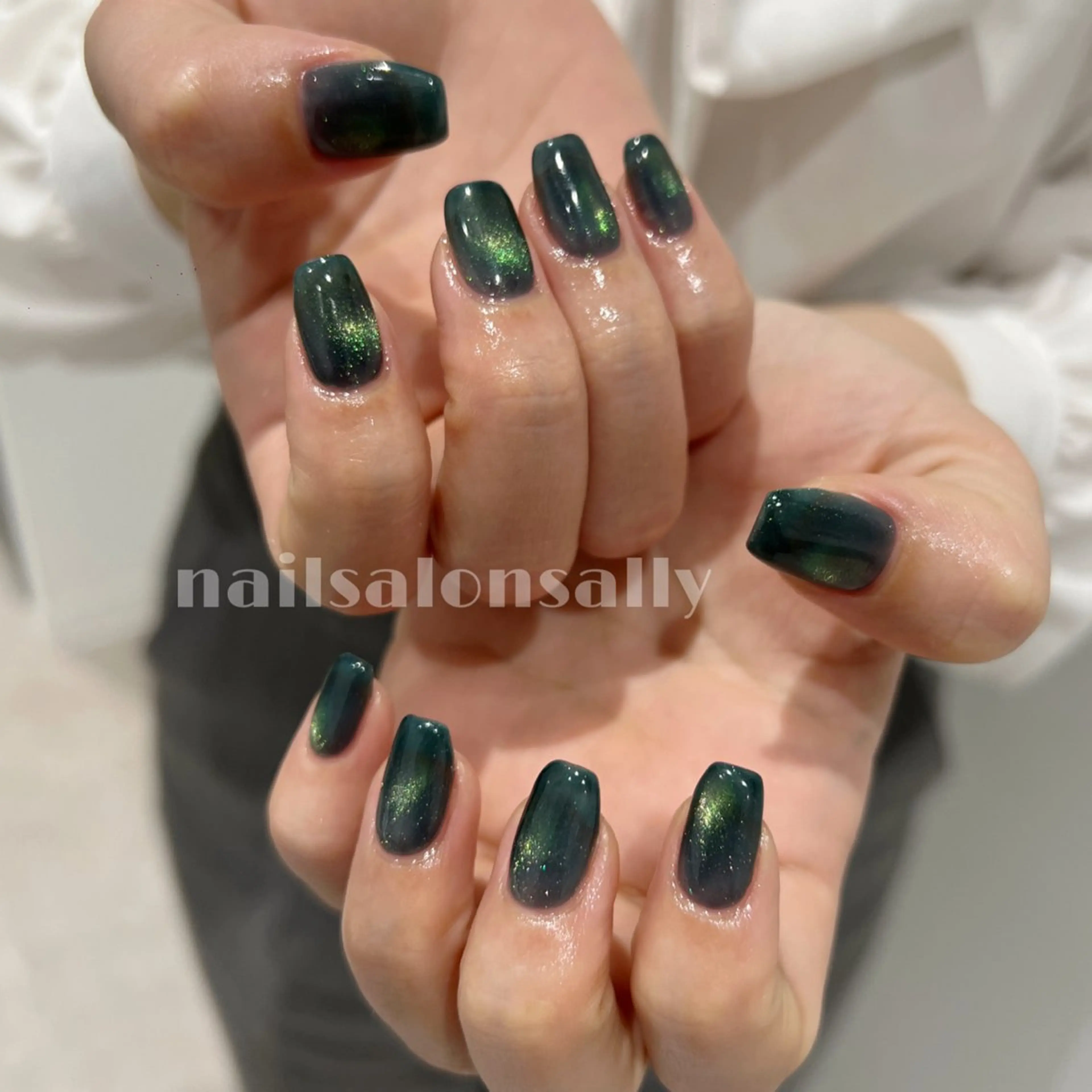 ネイル マグネットネイル ハンドネイル 原宿ネイル 推し活/ガーリー/のネイルデザイン