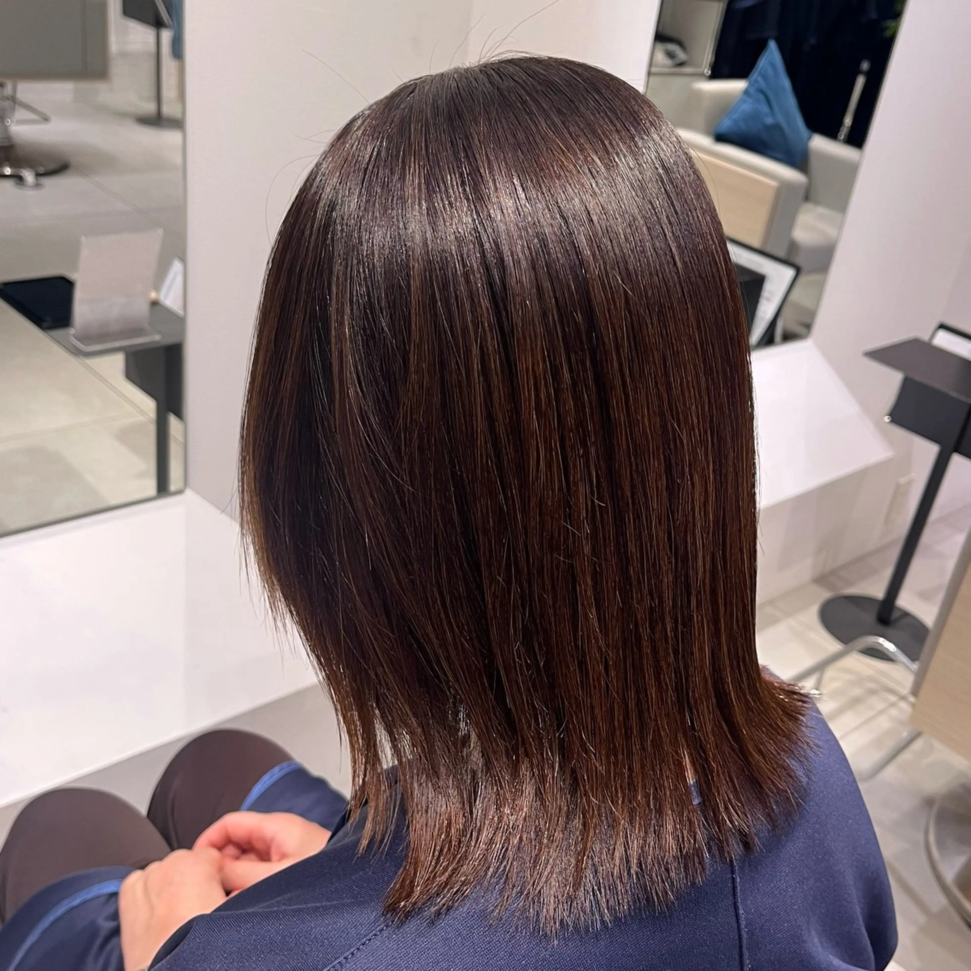 ミディアム カラー ヘアカラー トリートメント ヘッドスパ stair：case 💟川部　陽子💟のヘアスタイル