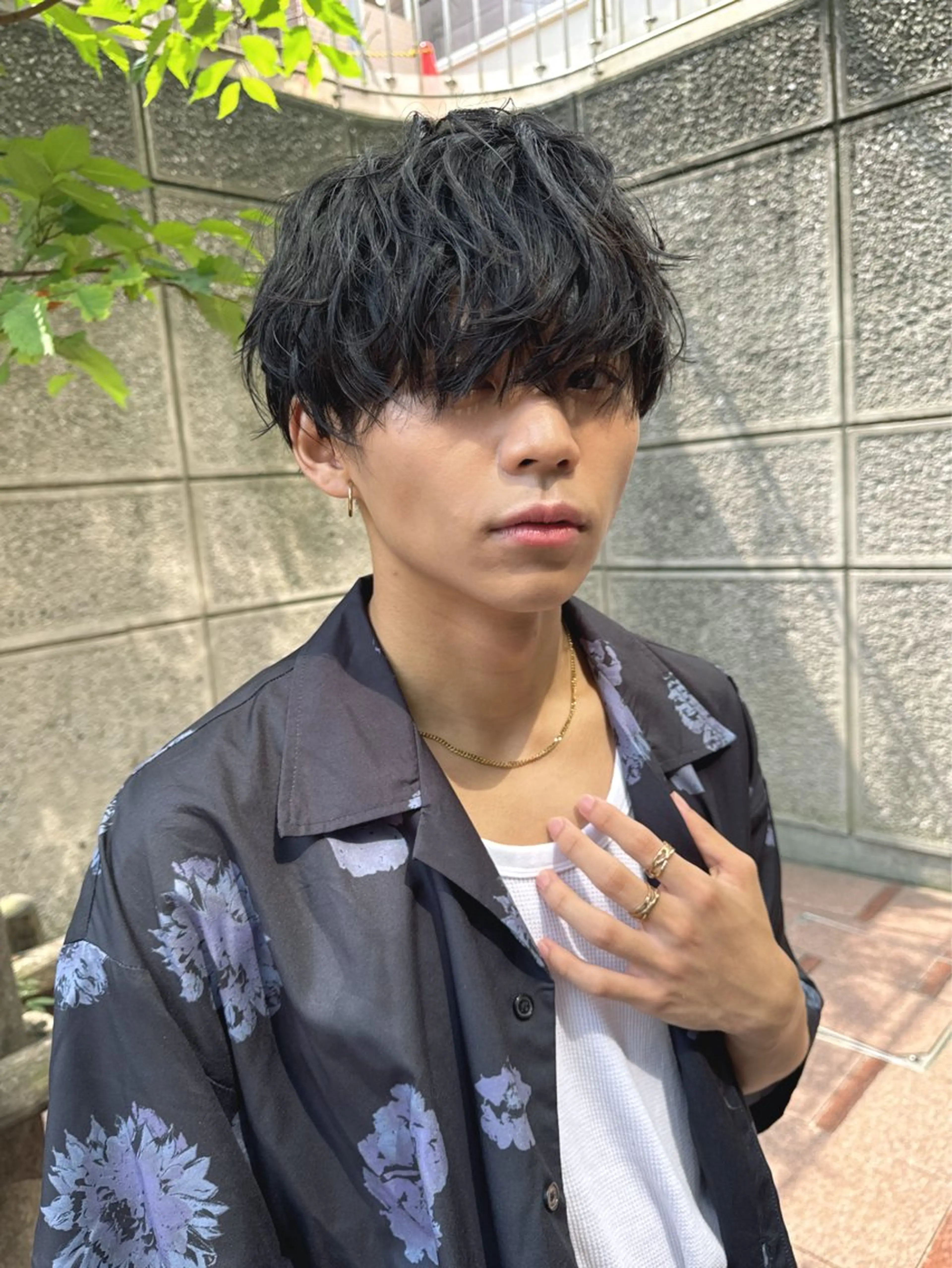 ショート excia渋谷所属・曲がる縮毛矯正 センターパート/翼のヘアスタイル