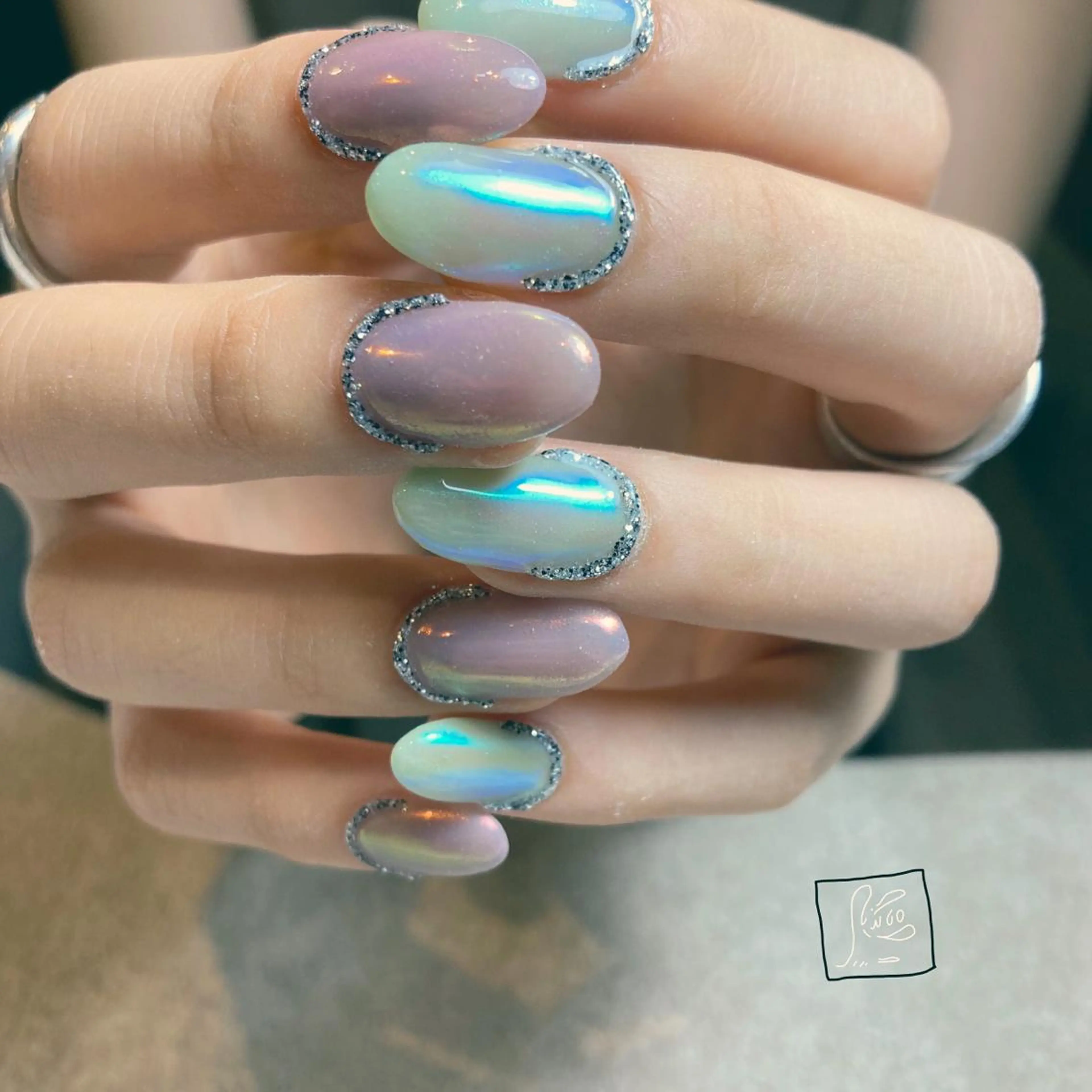 ネイル アートネイル クリアネイル ワンカラーネイル ハンドネイル chik所属・hamaguchi licoのネイルデザイン