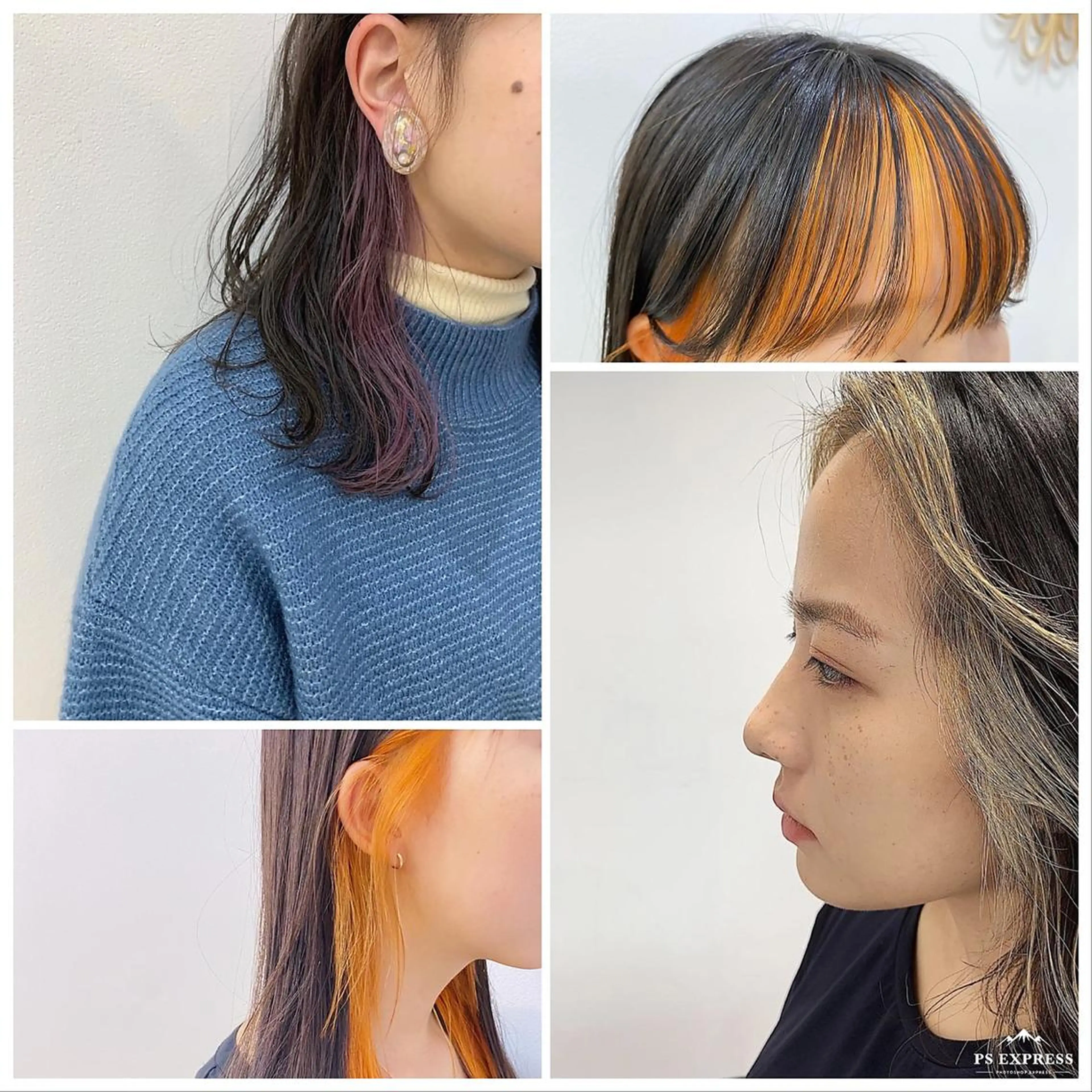 【フェイスフレーミング】or【イヤリングカラー】ブリーチ＋全体カラーの写真