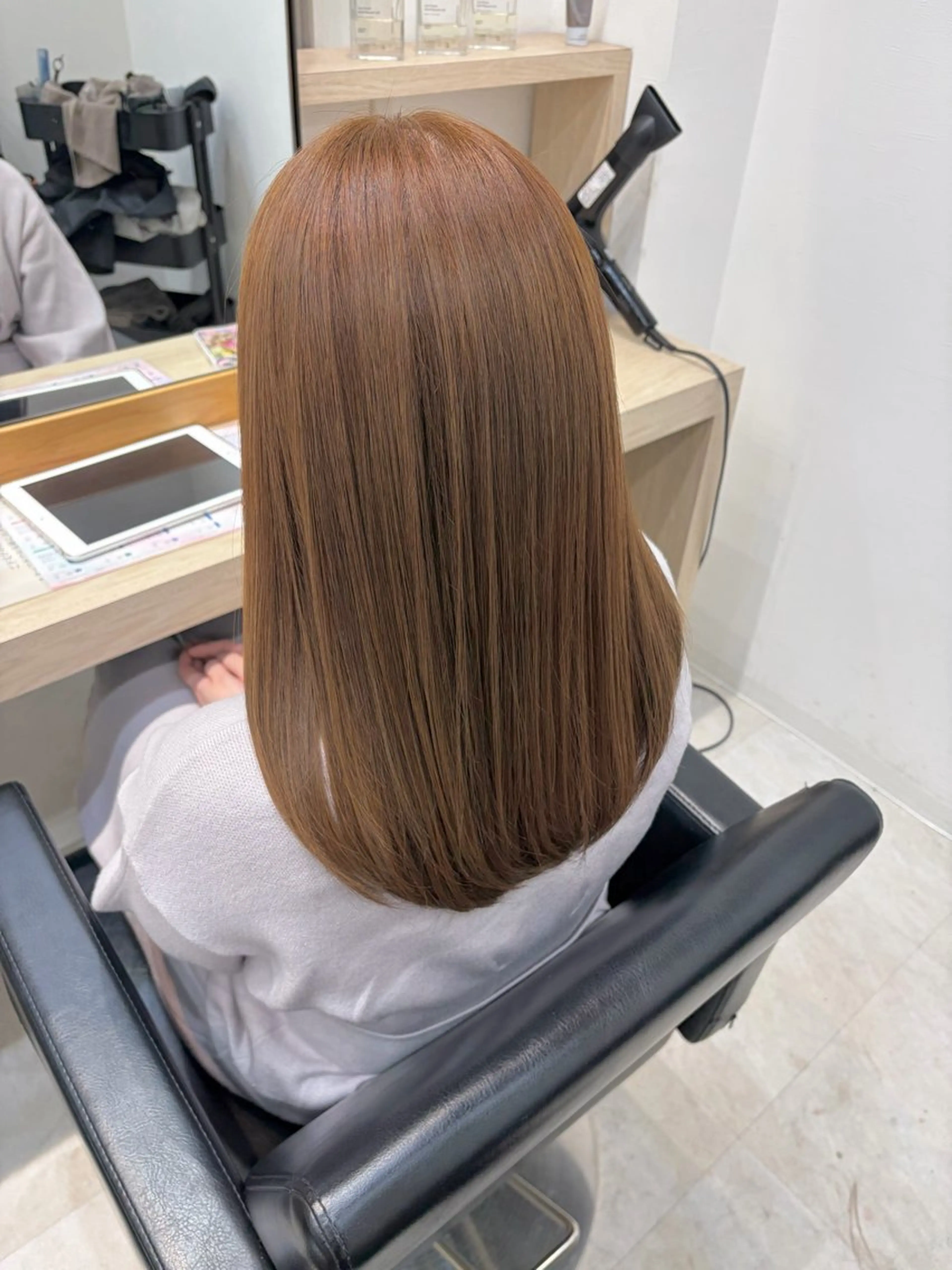 ロング カラー カット ヘアカラー トリートメント 【ニュアンスカラー・ 髪質改善】スズキカナのヘアスタイル