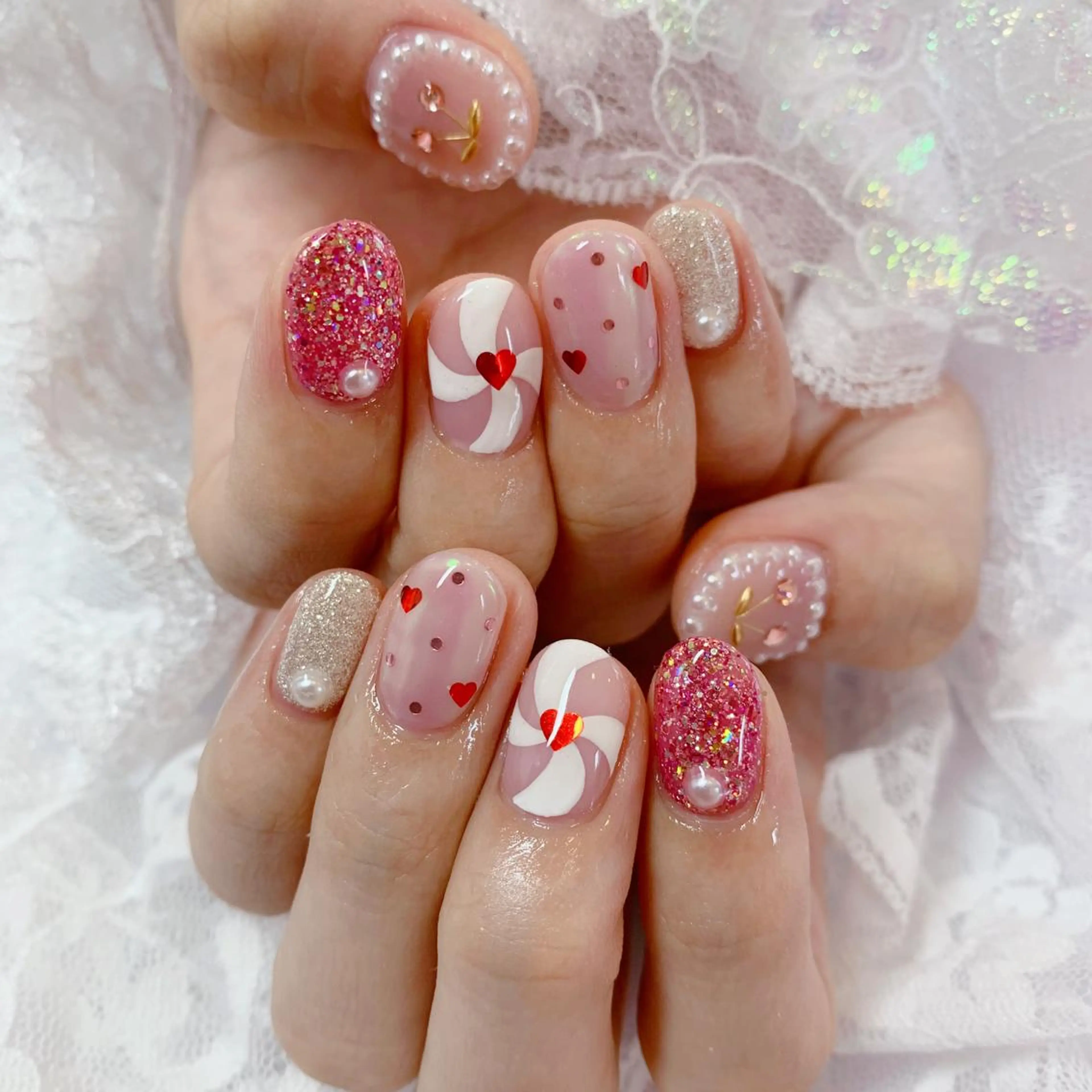 ネイル ハンドネイル La neige* yuki 🥯🍑のネイルデザイン