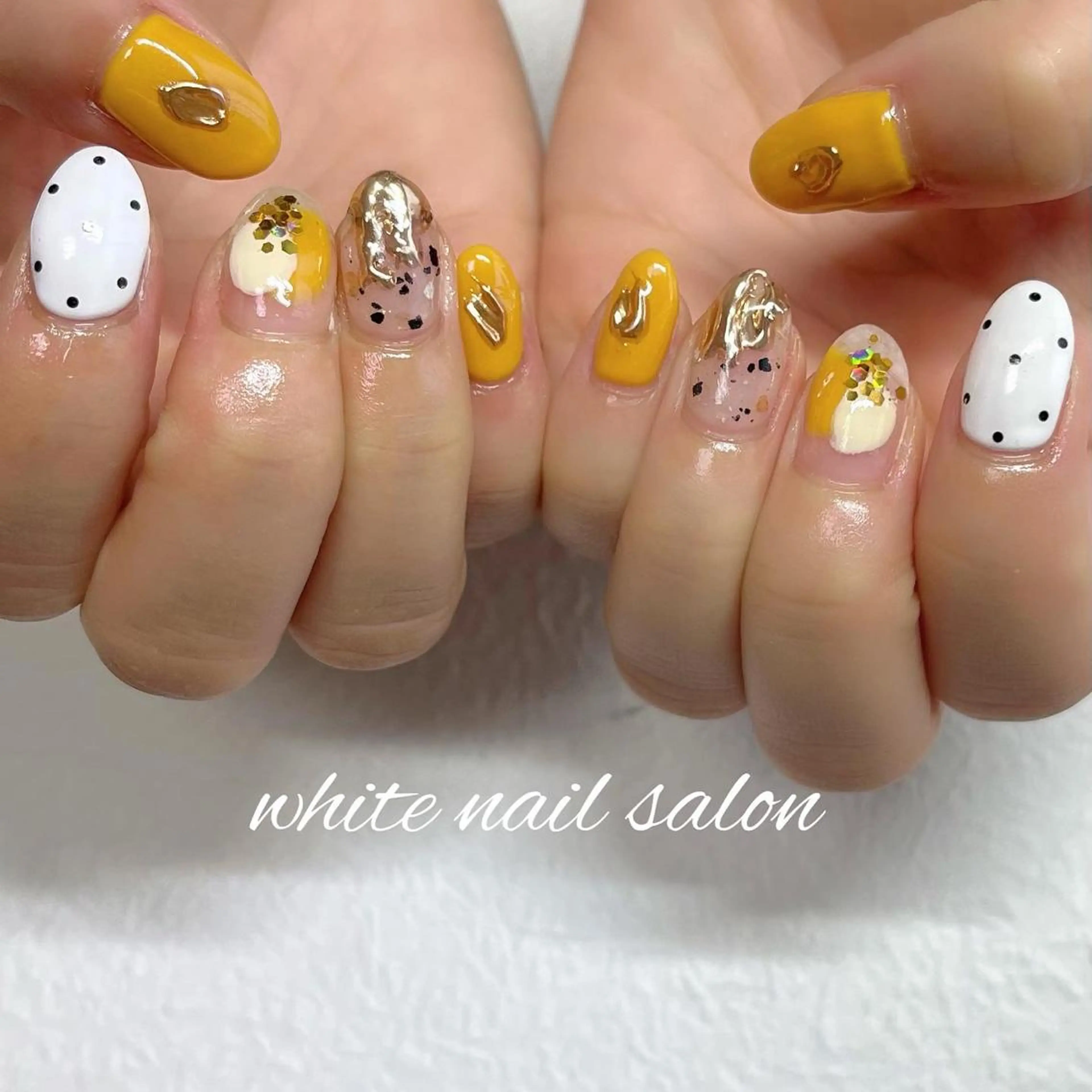 ネイル フットネイル ジェルネイル ハードジェル ラメ(グリッター) 持ち込み ハンドネイル white nail salonのネイルデザイン