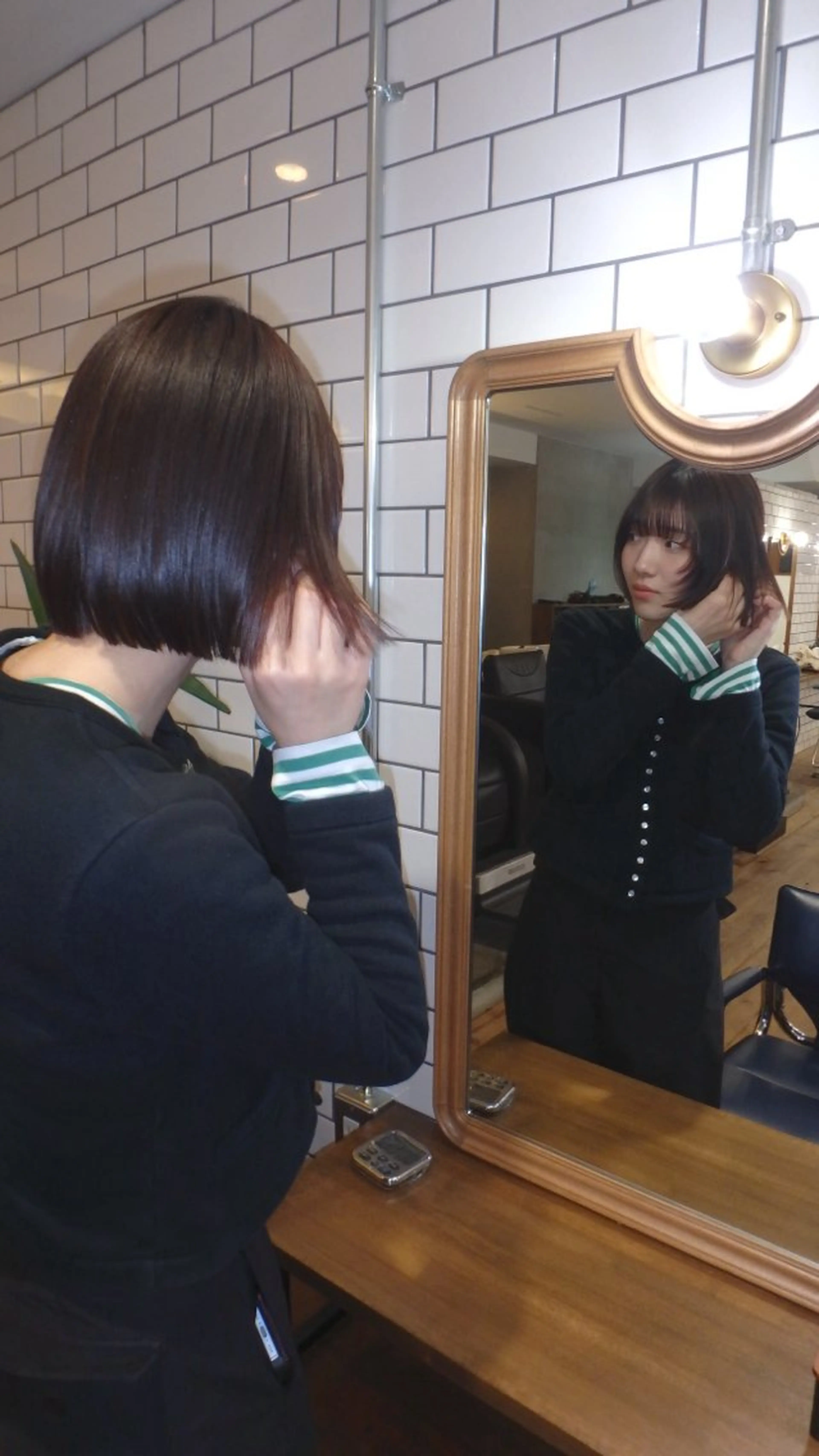 ミディアム カット ヘアカラー トリートメント 髪質改善/縮毛矯正 yutsuki ☻のヘアスタイル