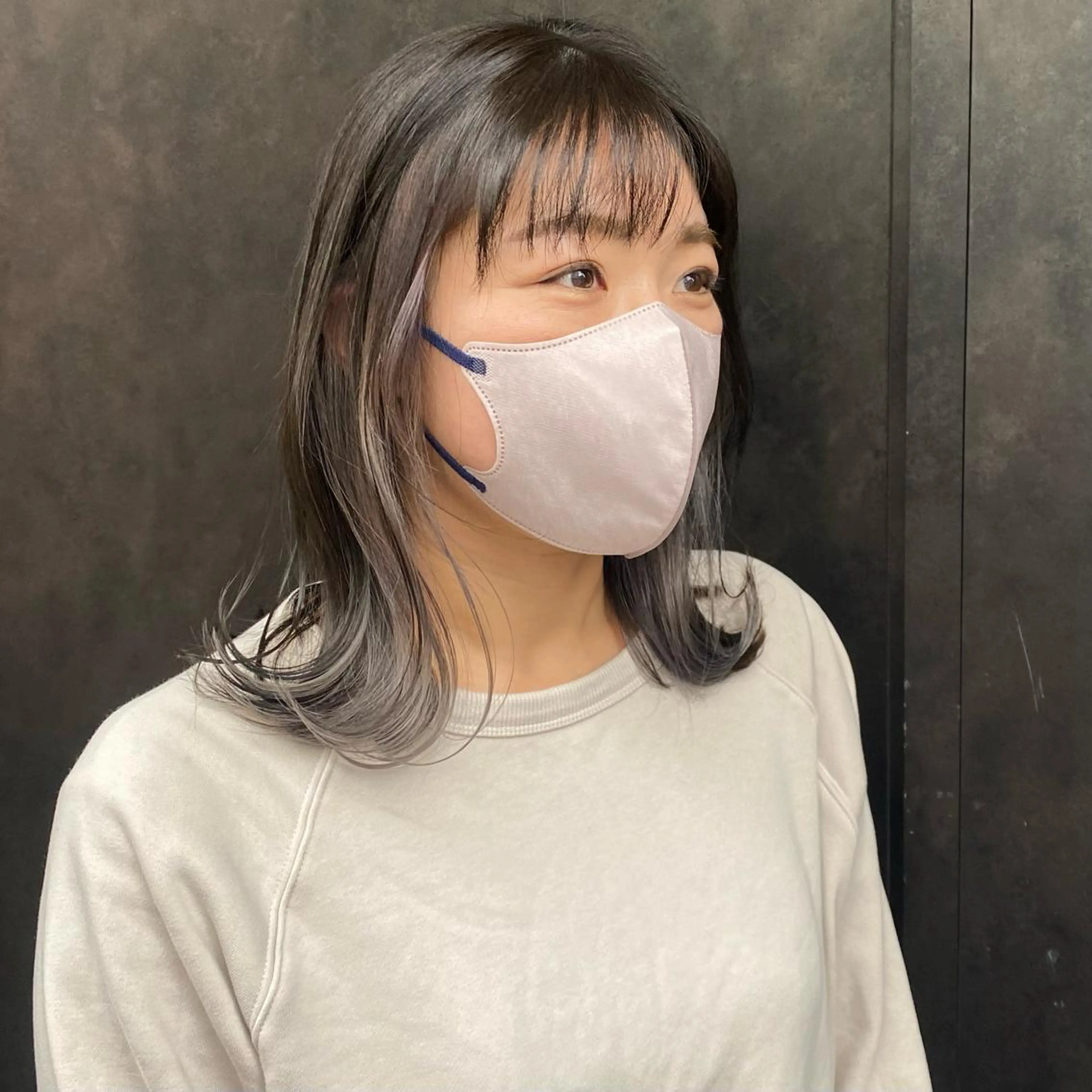 カラー グレージュ ヘアカラー 比嘉 陽のヘアスタイル