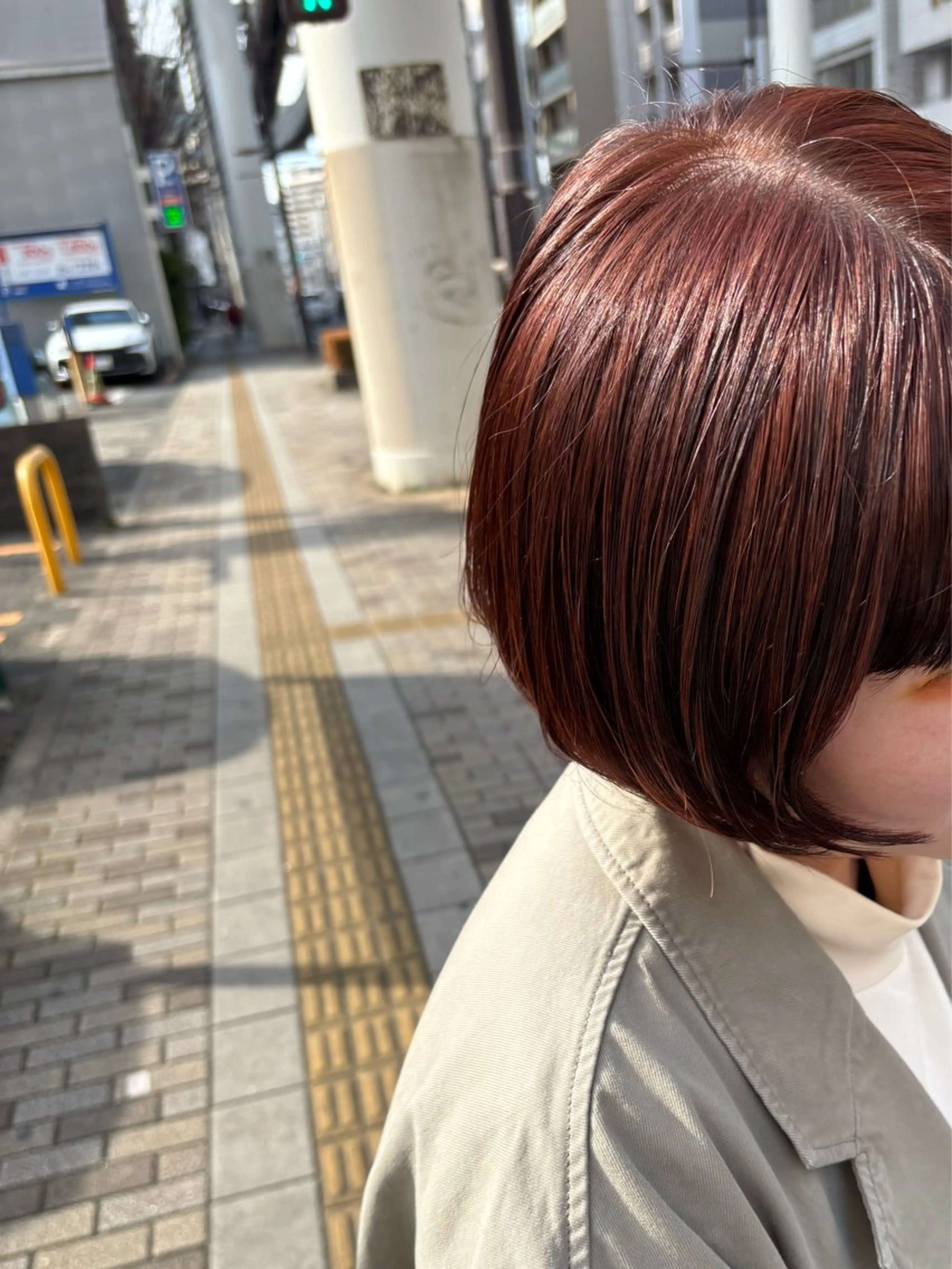 暖色系カラー（ワンカラー）＋2stepトリートメントの写真