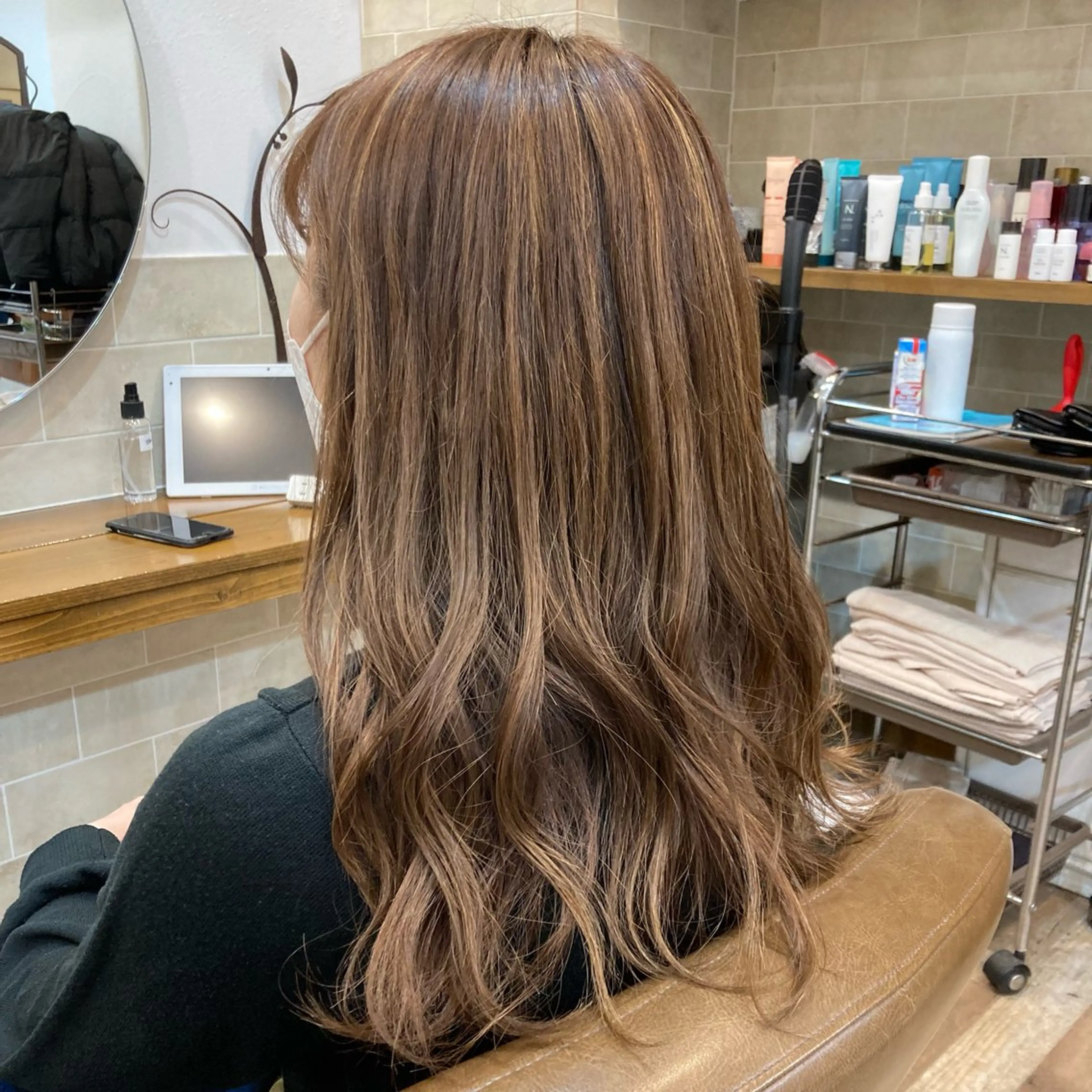 ロング カラー パーマ カット特化型 美容師/栗本のヘアスタイル