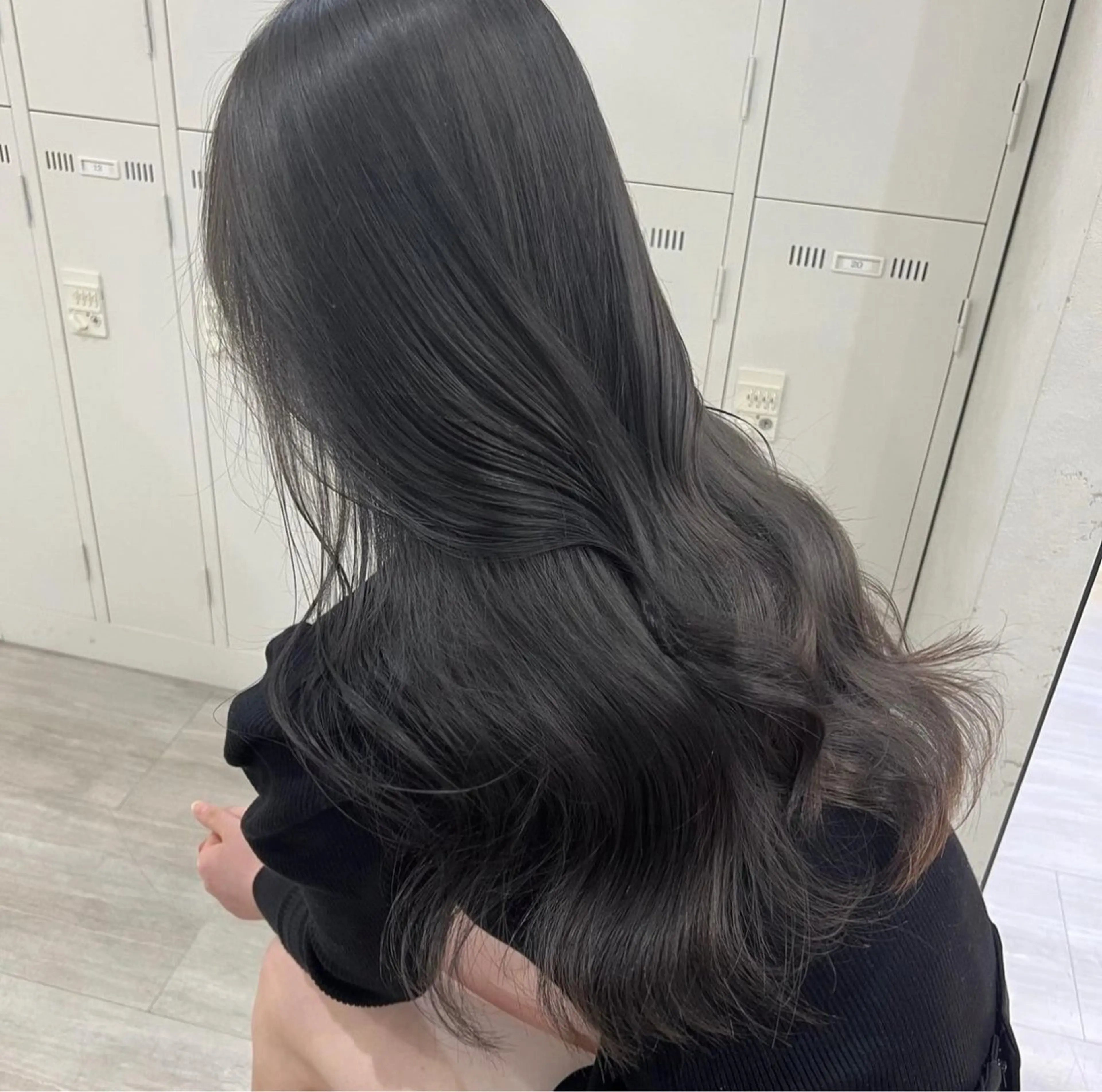 ロング カラー 透明感カラー ふうか　渋谷のヘアスタイル