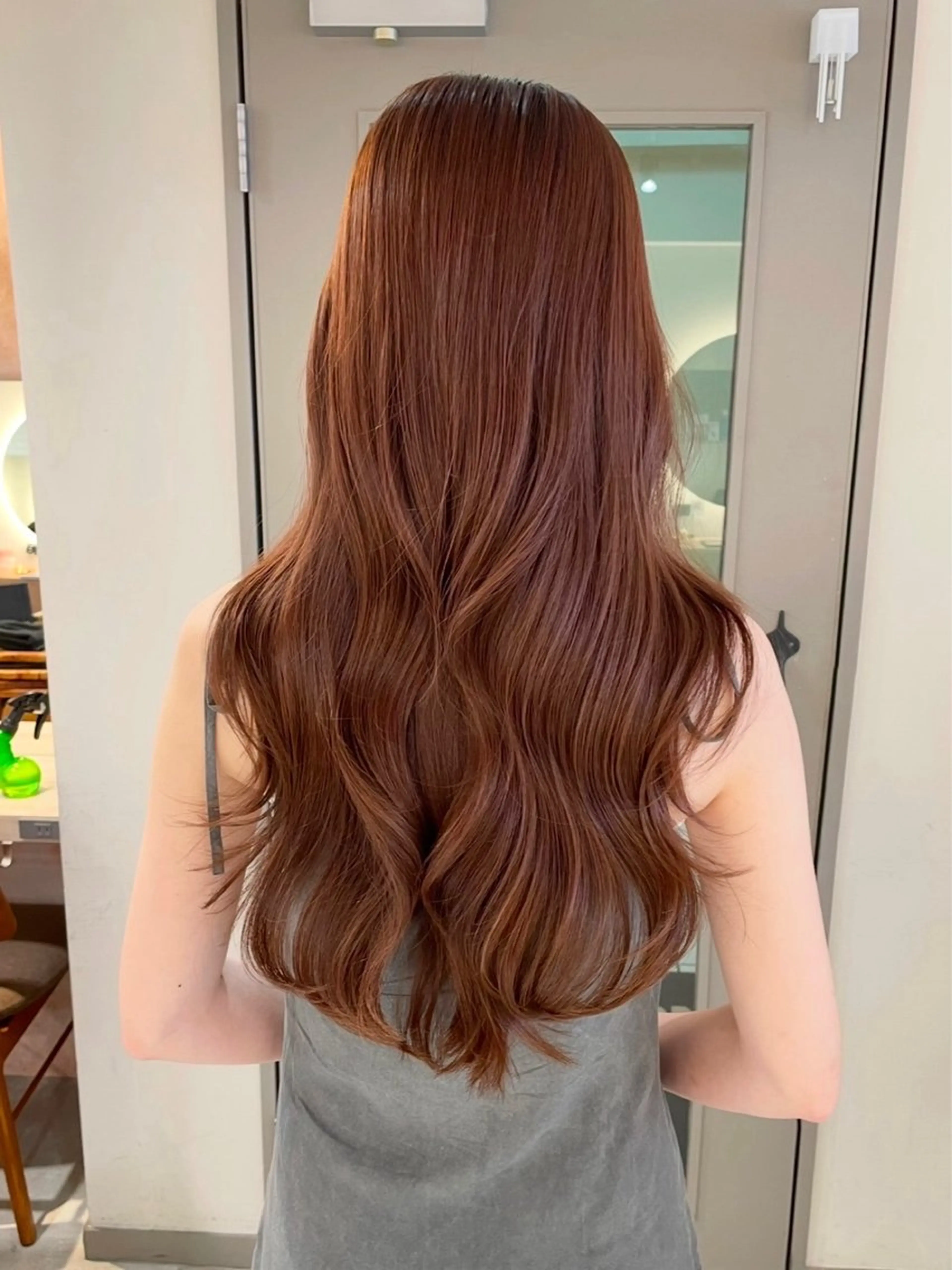 ロング カラー ブラウンカラー 顔周りカット 韓国風ヘア ロング カット ヘアカラー トリートメント 横浜/レイヤーカット /韓国ヘア/佐藤記正のヘアスタイル