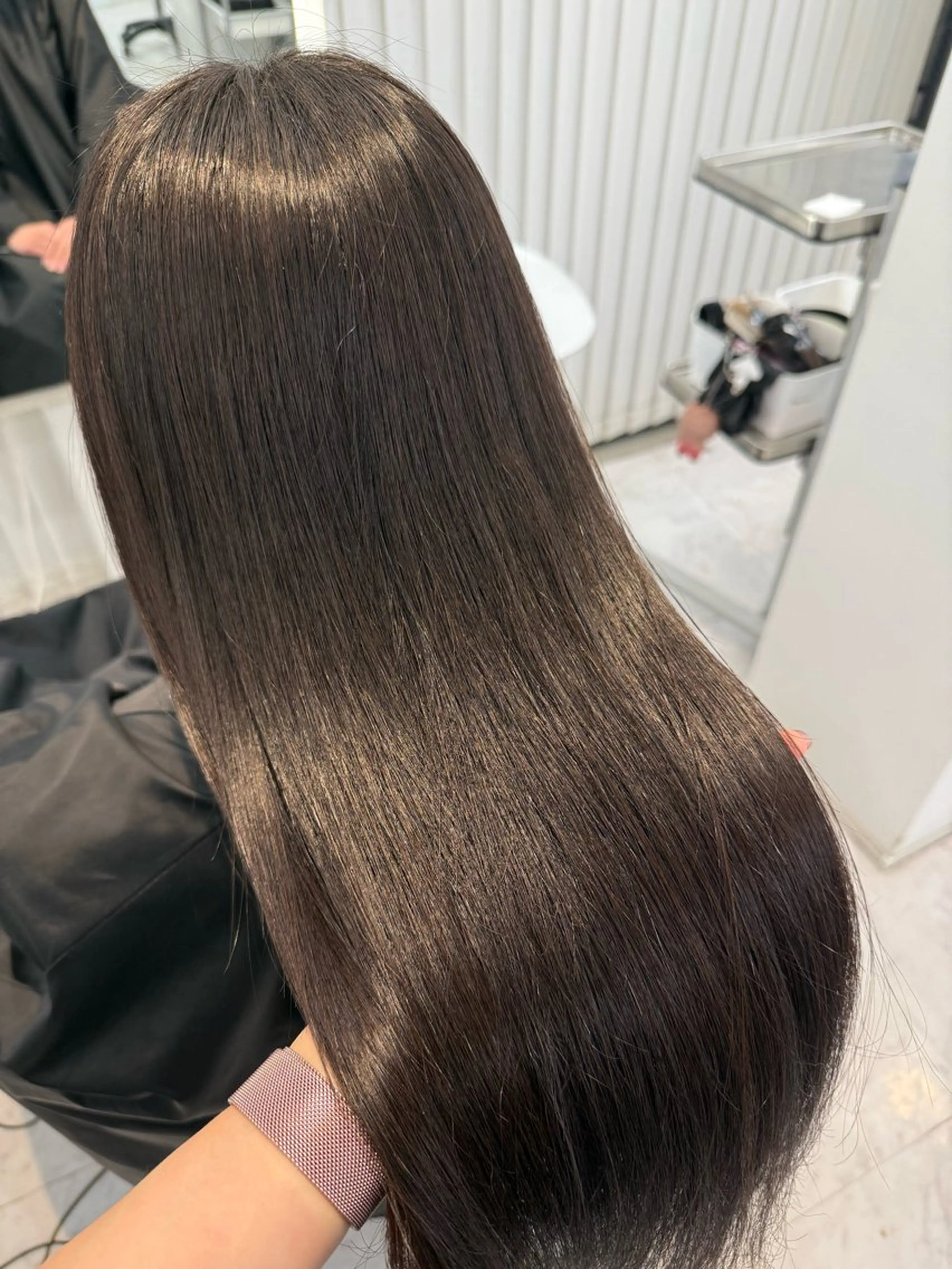 ロング 縮毛矯正 SAYAKA🫧 表参道のヘアスタイル