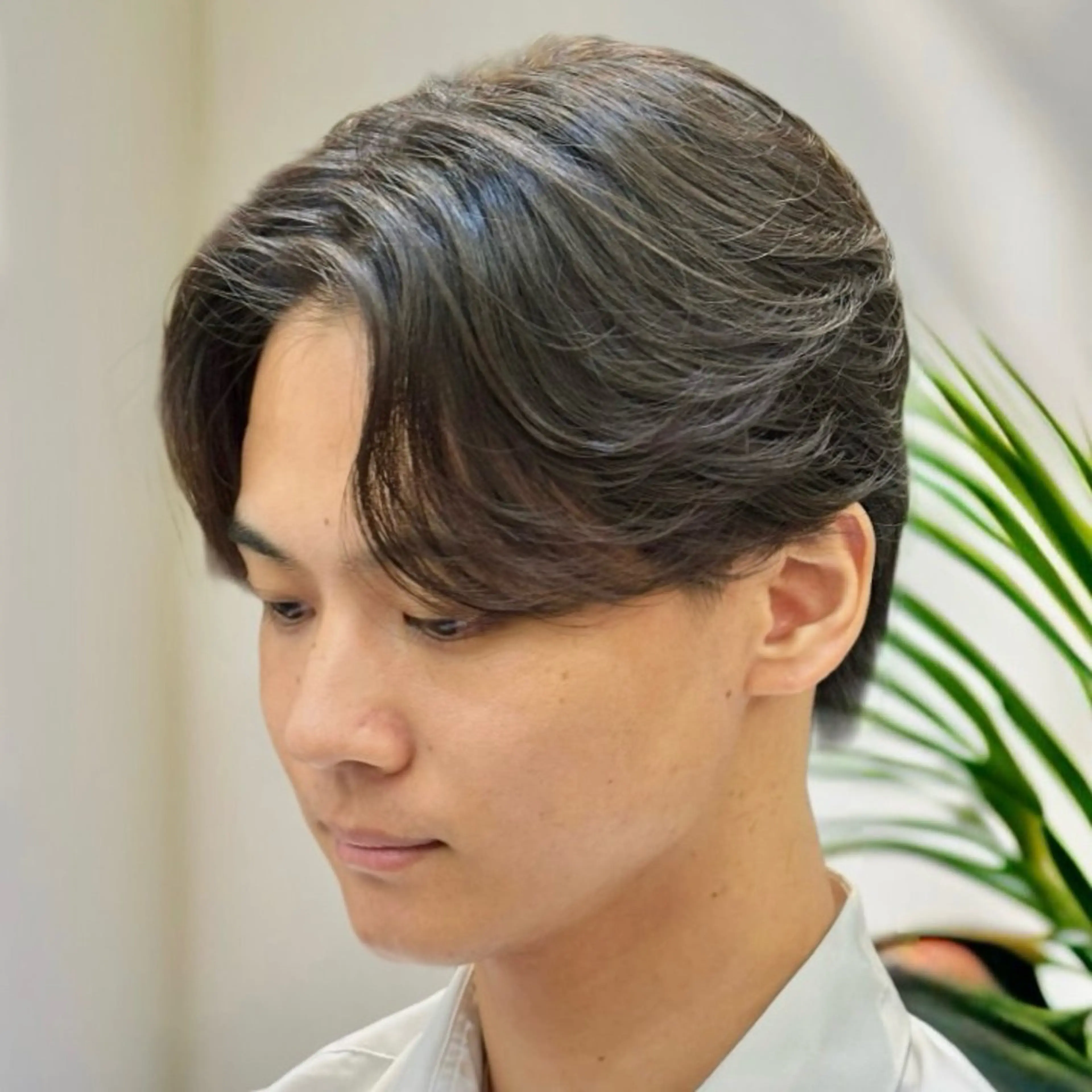 パーマ メンズ センターパート ダウンパーマ メンズパーマ ニュアンスパーマ カット パーマ トリートメント Vicke所属・メンズ専門/韓国風 ❤️‍🔥吉野あいかのヘアスタイル