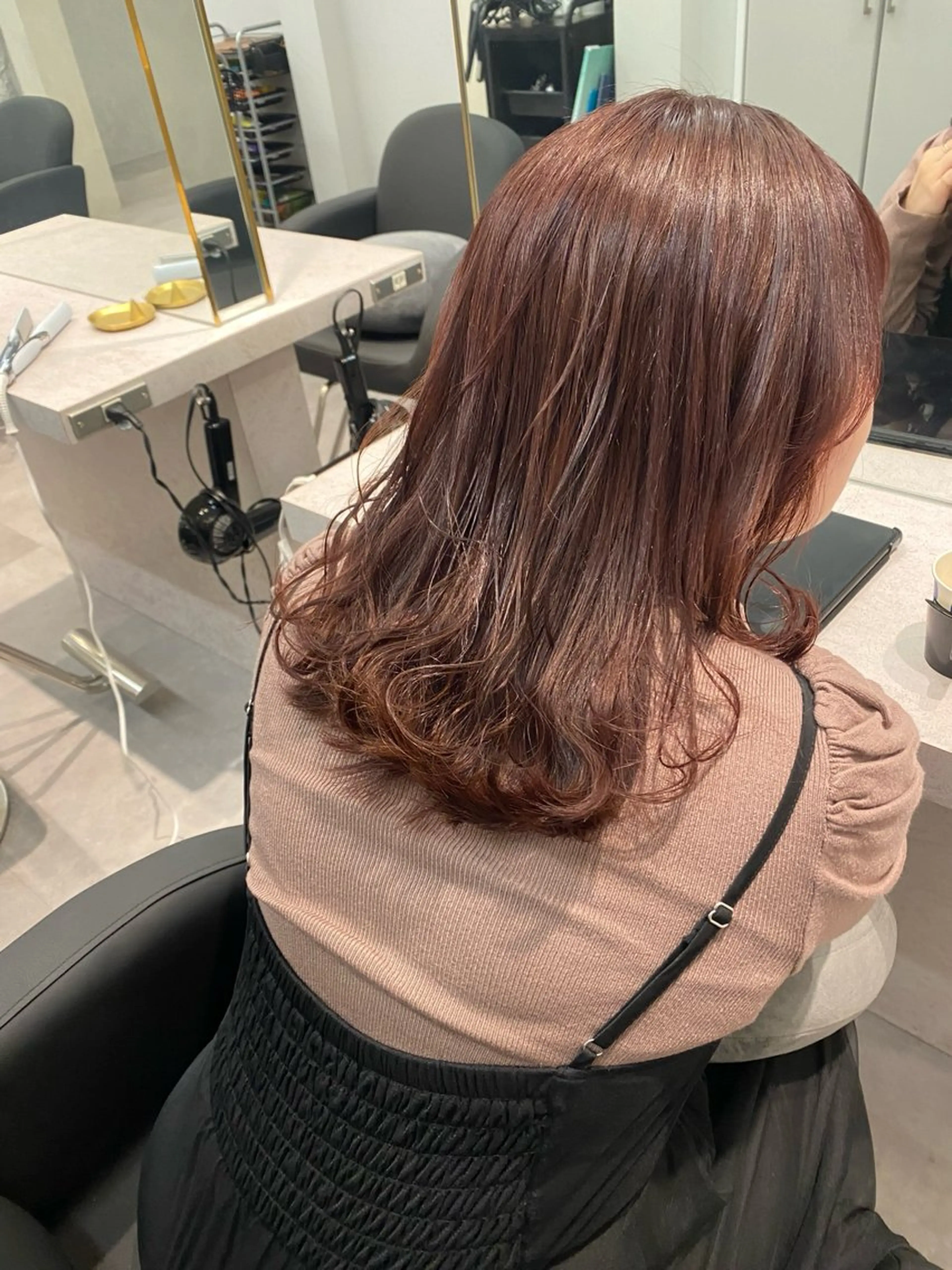 ミディアム カラー カット ヘアカラー 髪質改善/艶カラー /梅田/菅野🌟のヘアスタイル