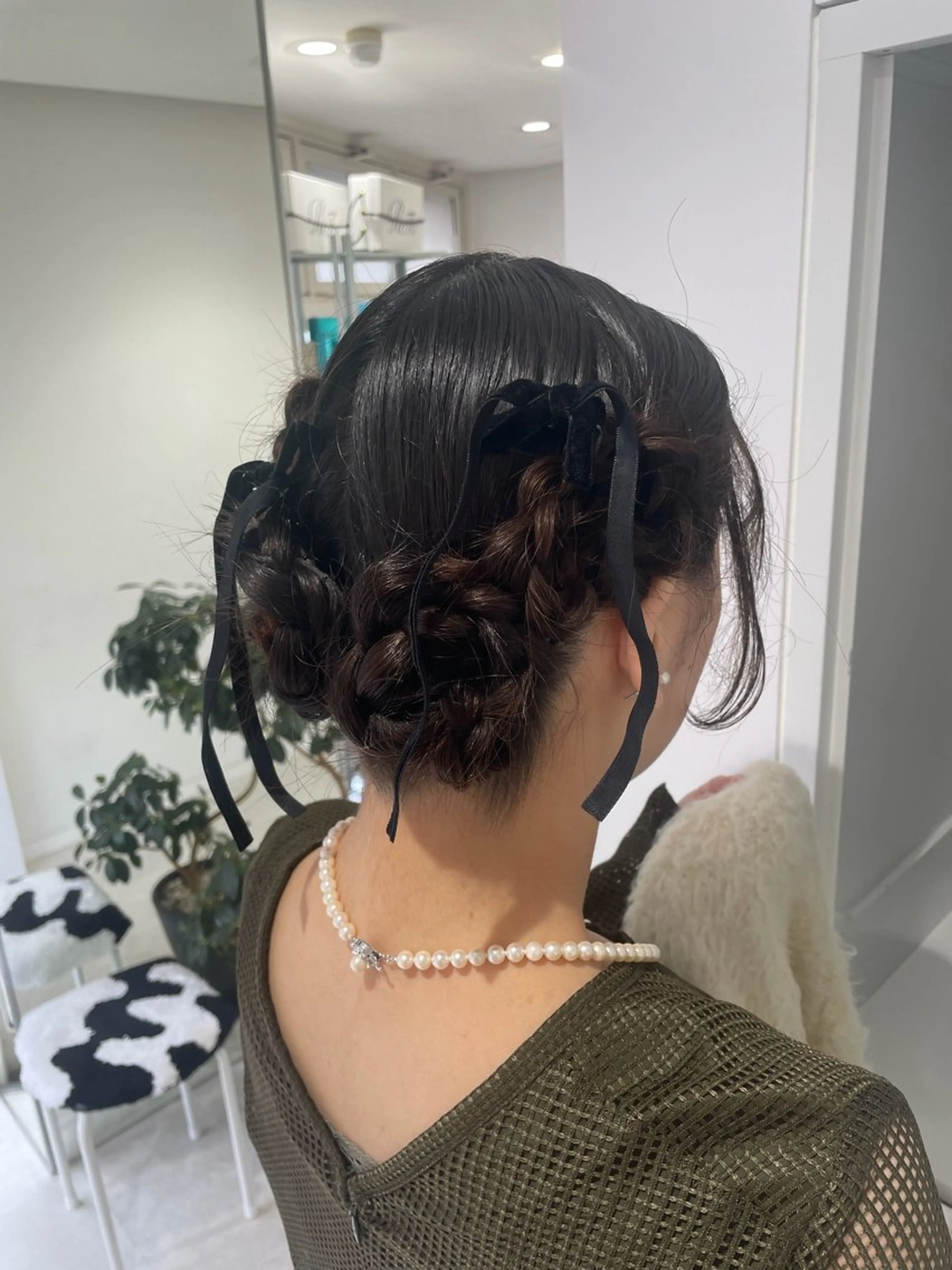 セミロング ヘアアレンジ ヘアセット グレージュ/ベージュ /経堂/sana🌱のヘアスタイル