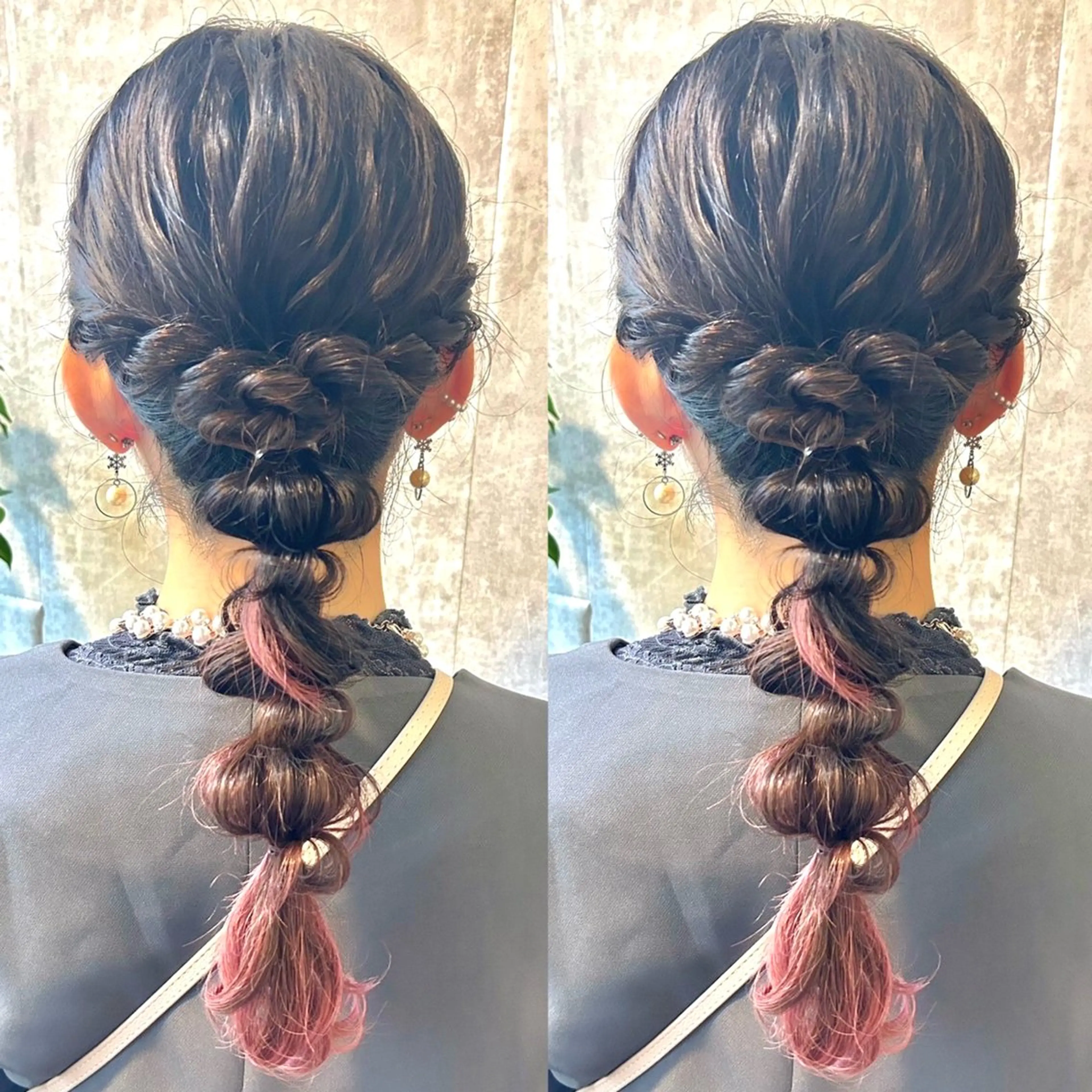 セミロング ヘアセット ヘアメ🎀推しカラー 🥣横浜/しほ🧸のヘアスタイル