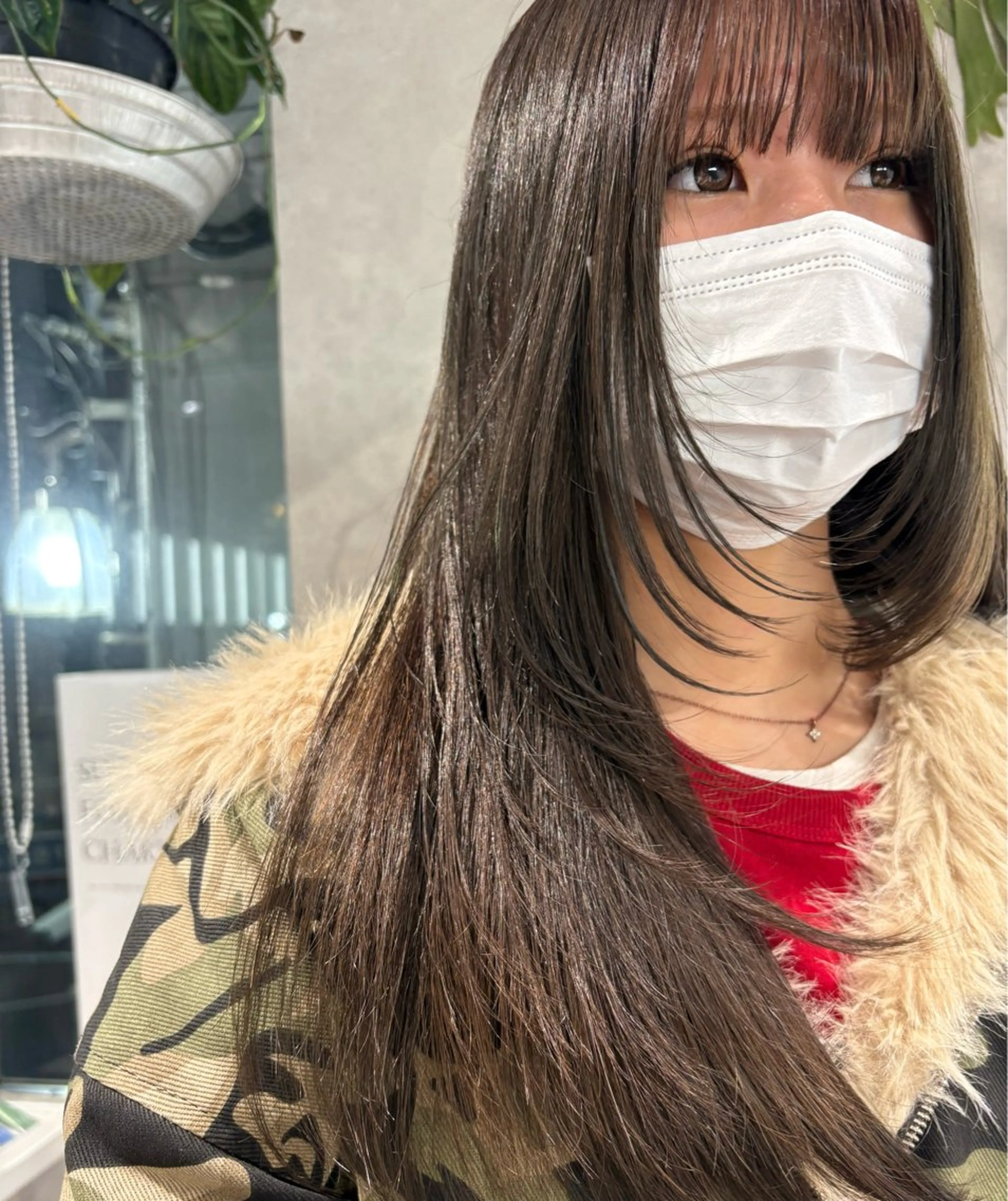 ロング カラー ブラウンカラー 透明感カラー オリーブブラウン ボブ レイヤーカット カット 艶ハイトーン/ 輝保🤍✨のヘアスタイル