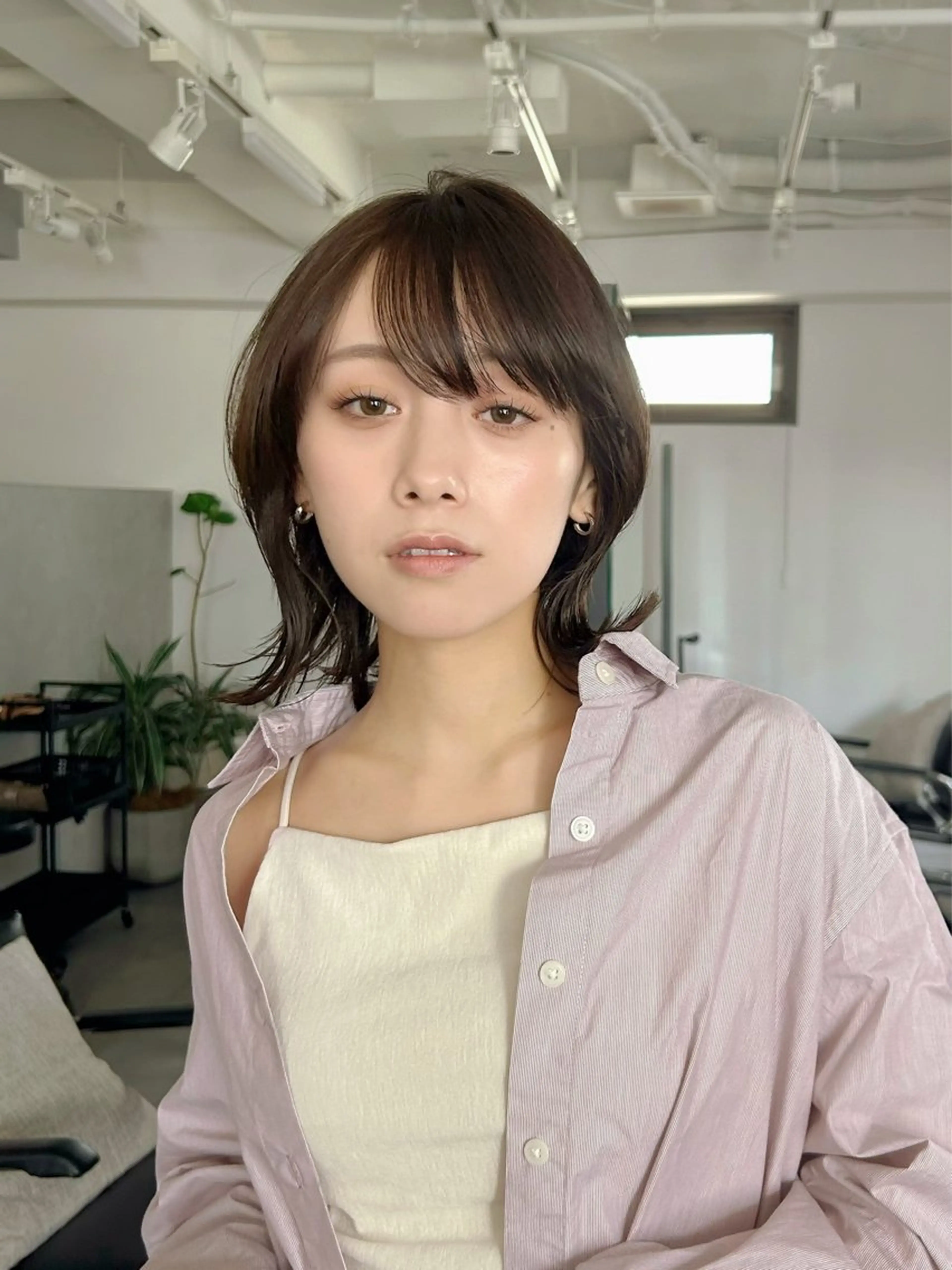 ミディアム カラー 透明感カラー ボブ くびれヘア 縮毛矯正 カット ヘアカラー トリートメント 池袋ボブ/美髪 縮毛矯正taigaのヘアスタイル