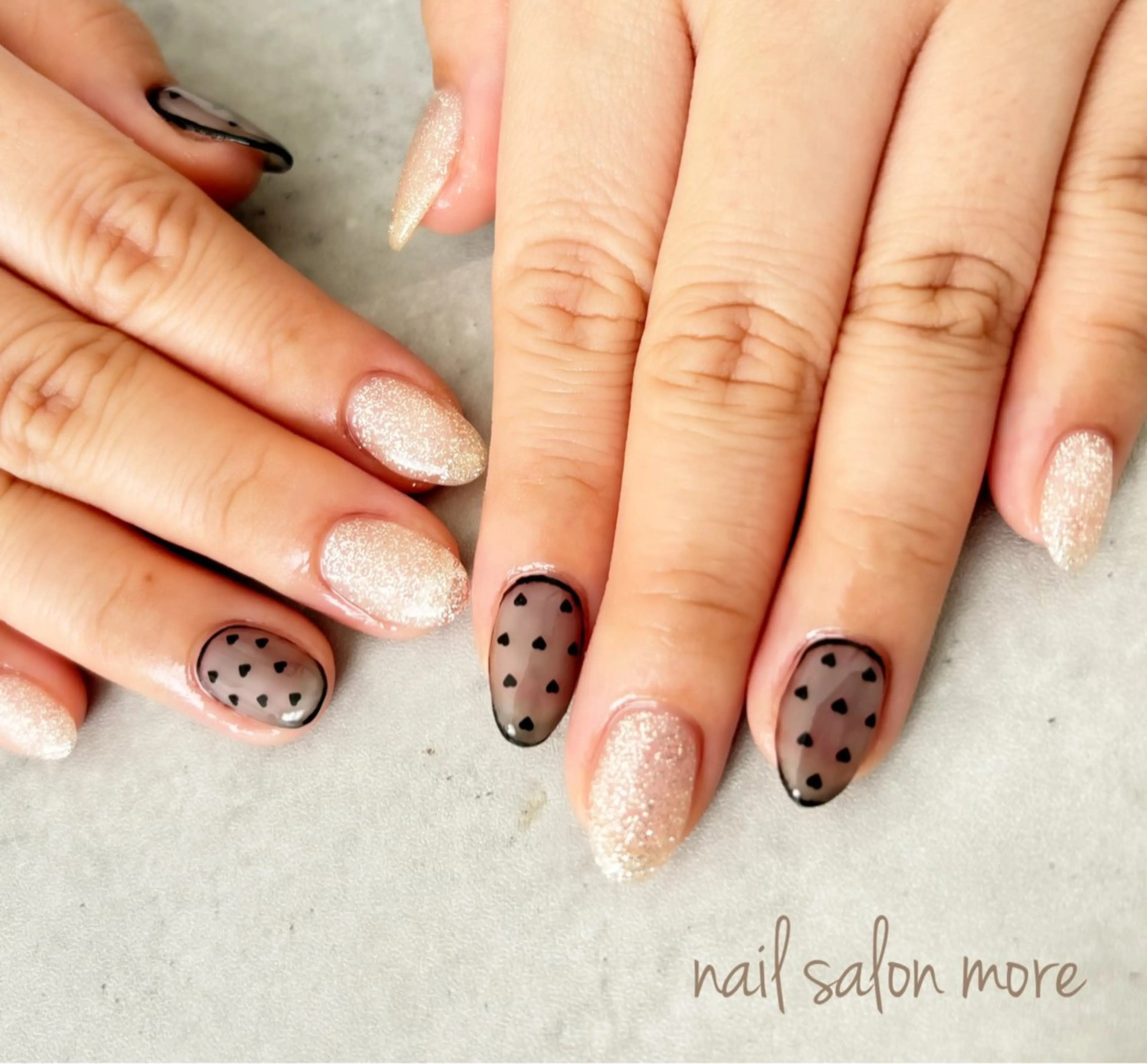ネイル バレンタイン nail salon moreのネイルデザイン