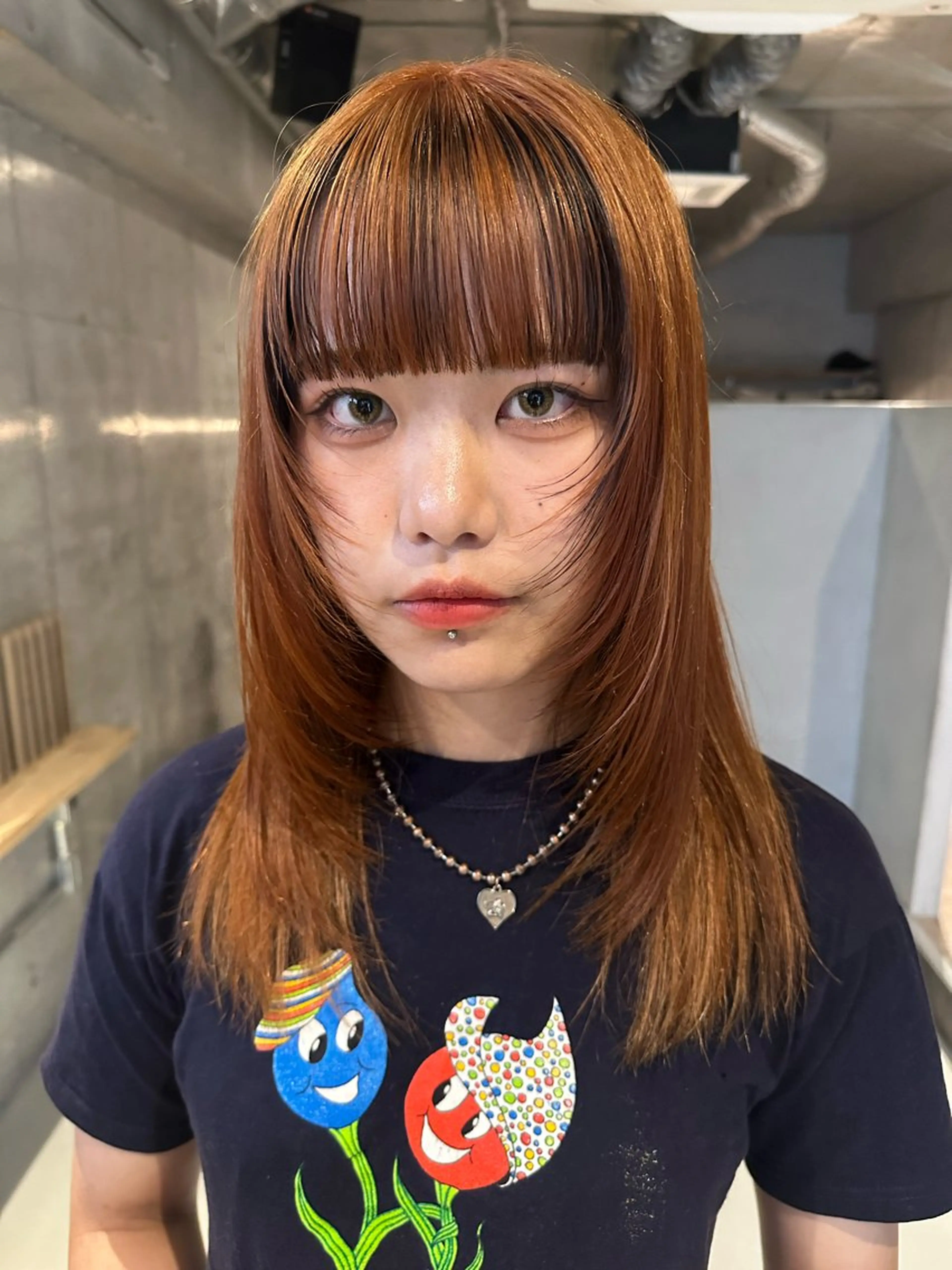 セミロング 斎藤祐樹 /レイヤー/パーマのヘアスタイル